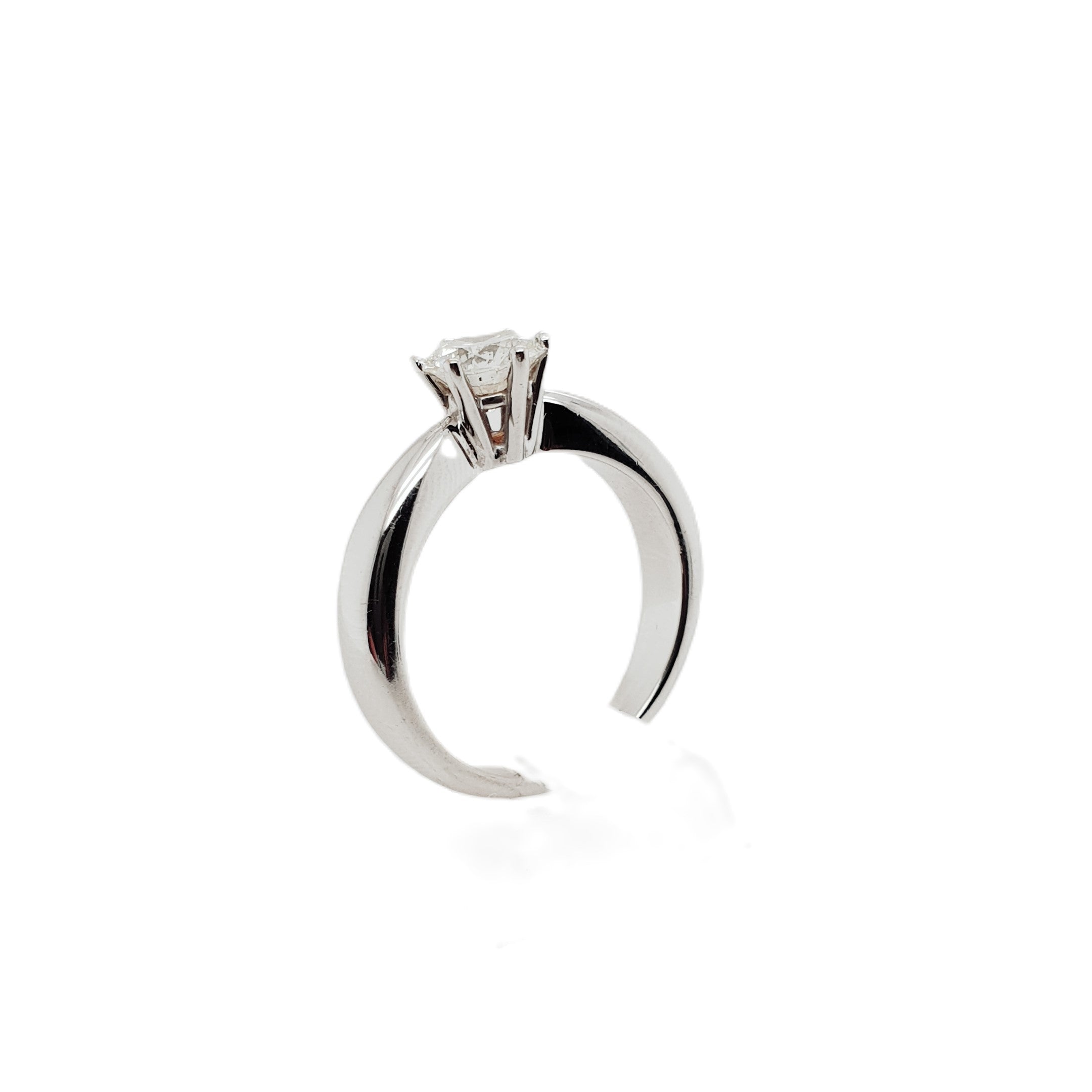 Brillant 1,0Ct Weißgold Ring 585 14kt Gr.56
