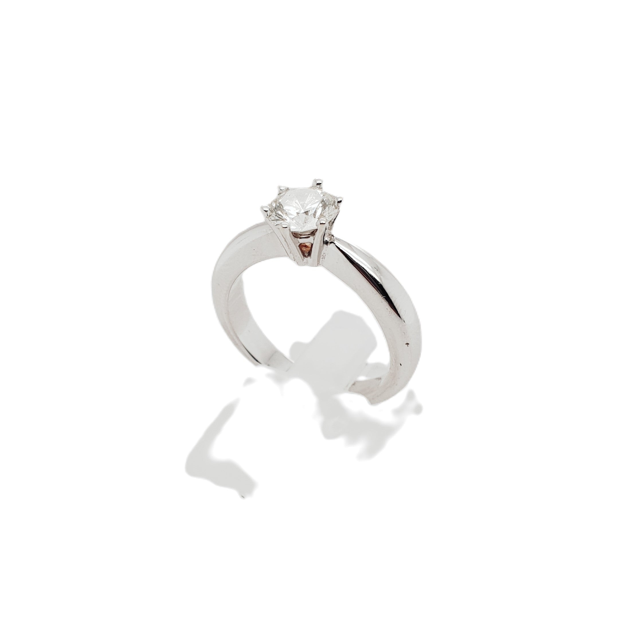 Brillant 1,0Ct Weißgold Ring 585 14kt Gr.56
