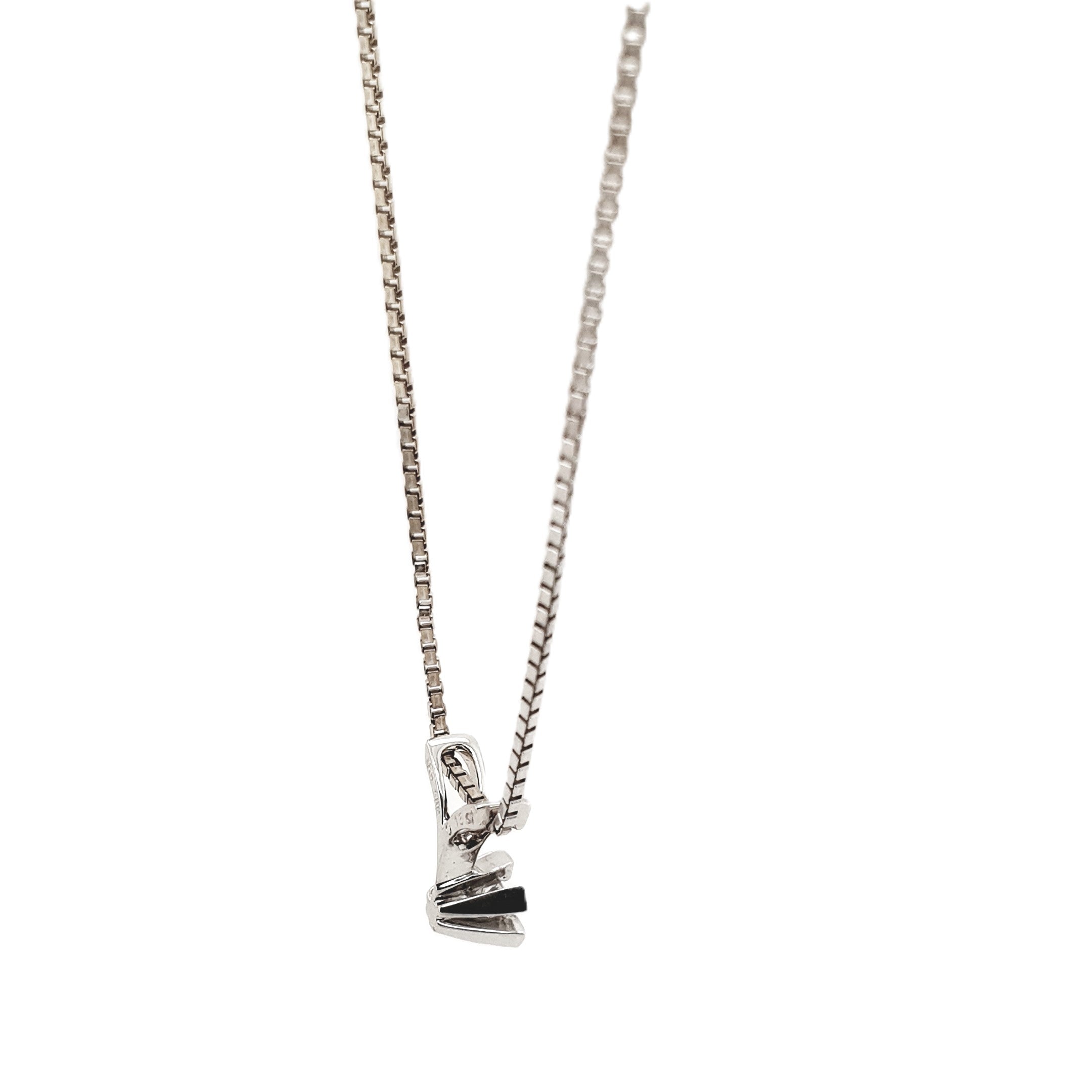 Weißgold 585 14kt Kette mit Brillantanhänger