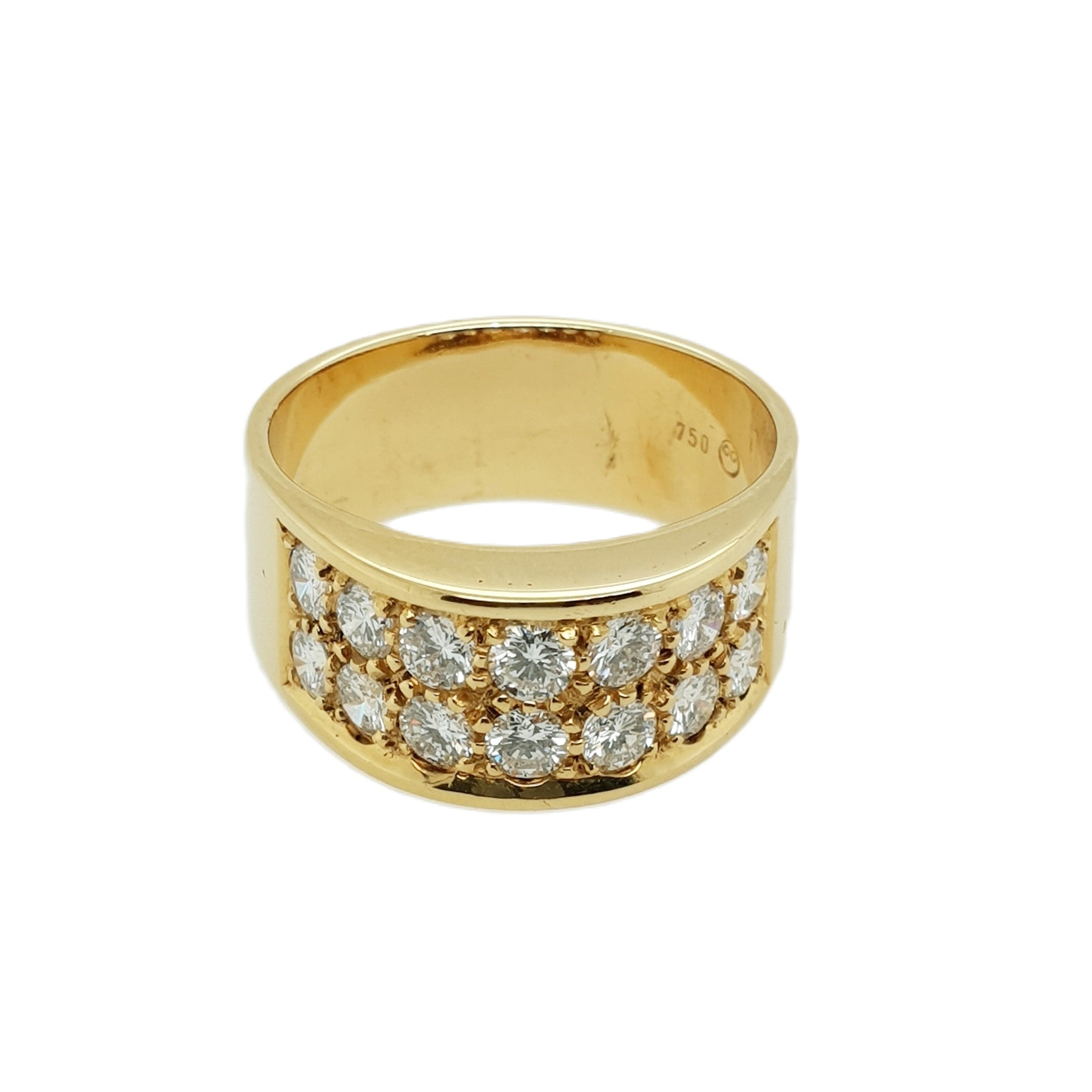 Brillant Gold Ring 750 18kt Gr.63