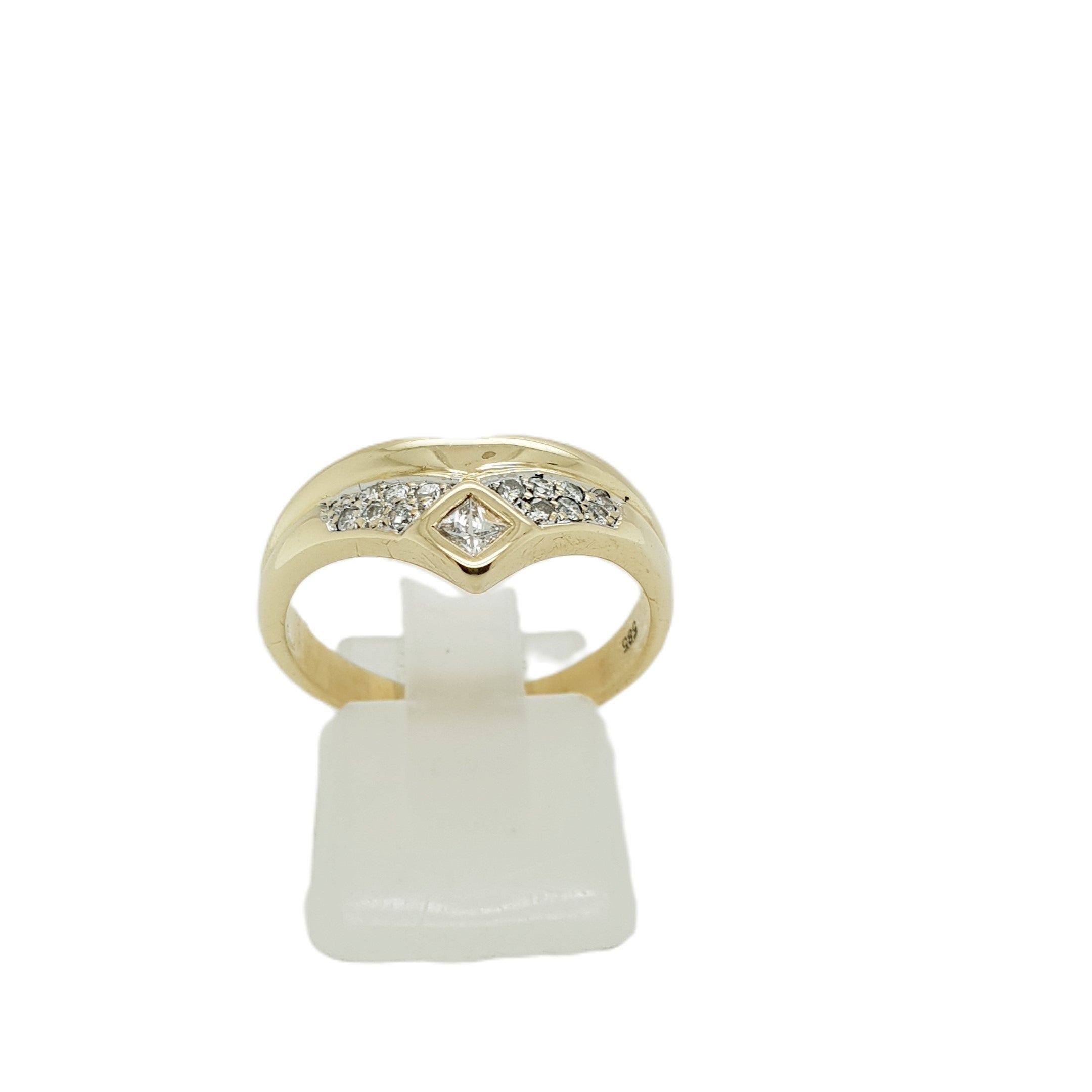 Brillant Gold Ring 585 14kt Gr.58