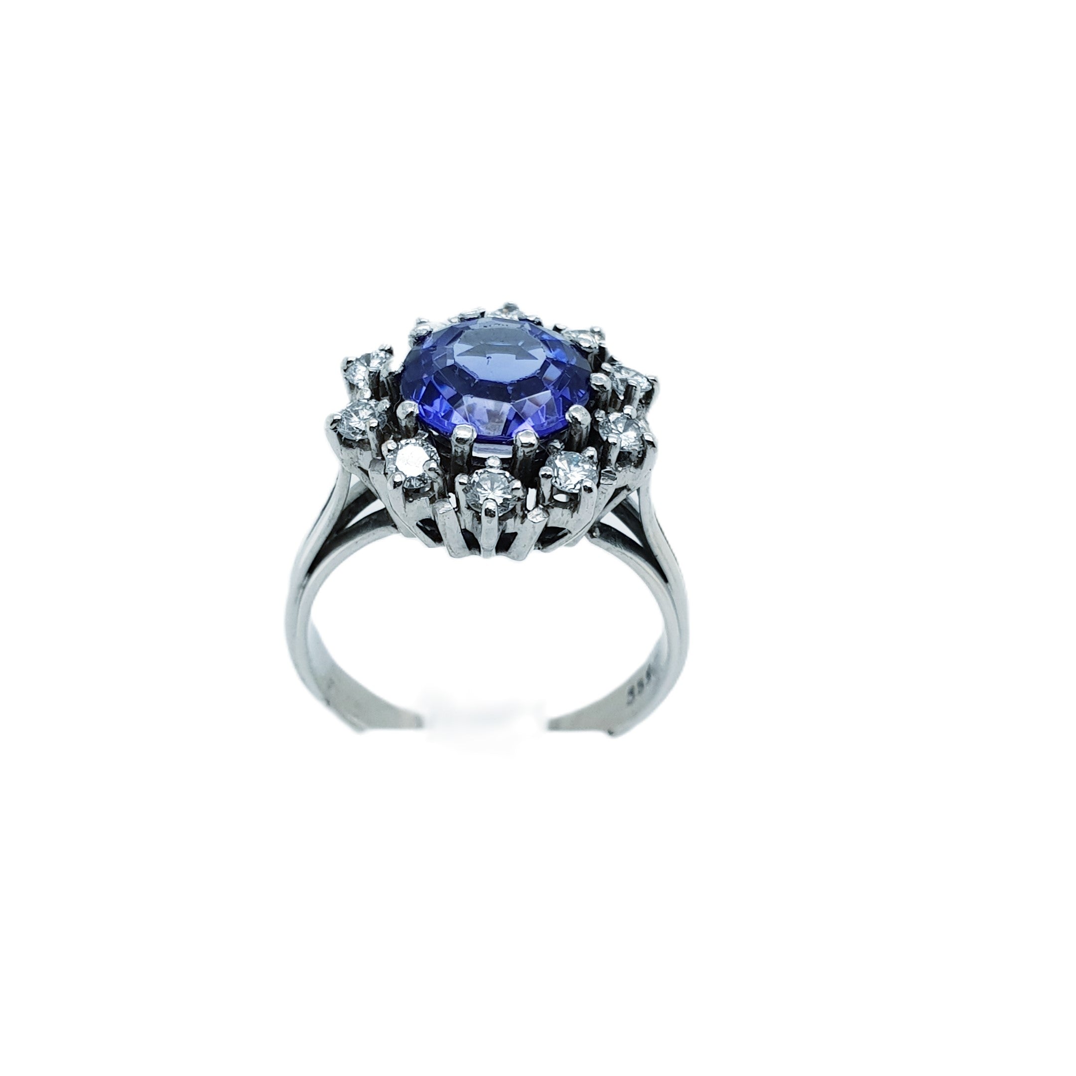 Brillant Weißgold Ring 585 14kt Gr.57