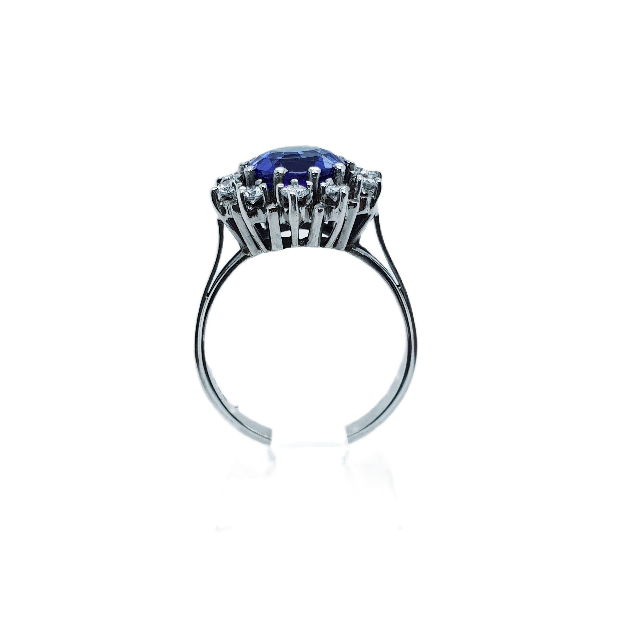 Brillant Weißgold Ring 585 14kt Gr.57