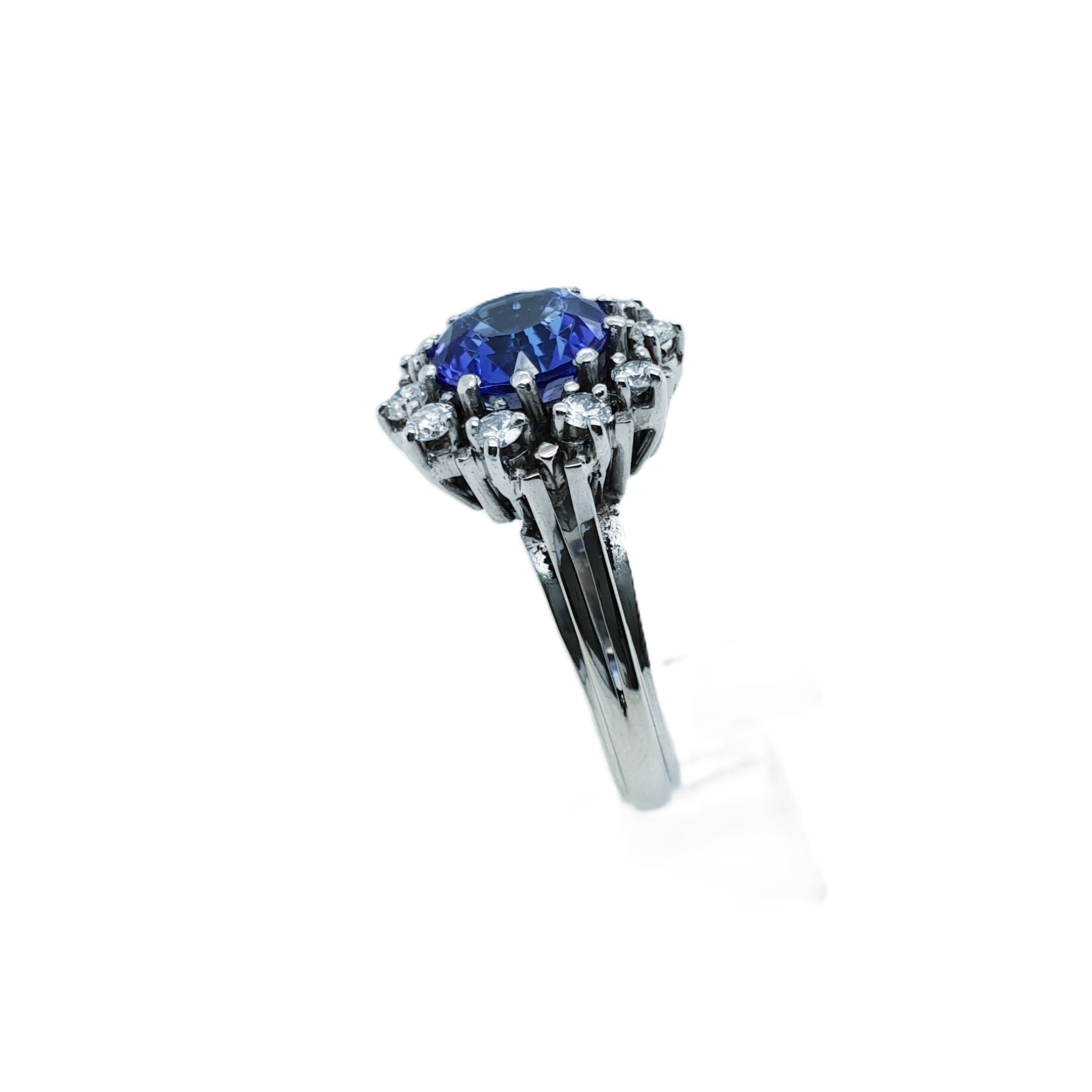 Brillant Weißgold Ring 585 14kt Gr.57