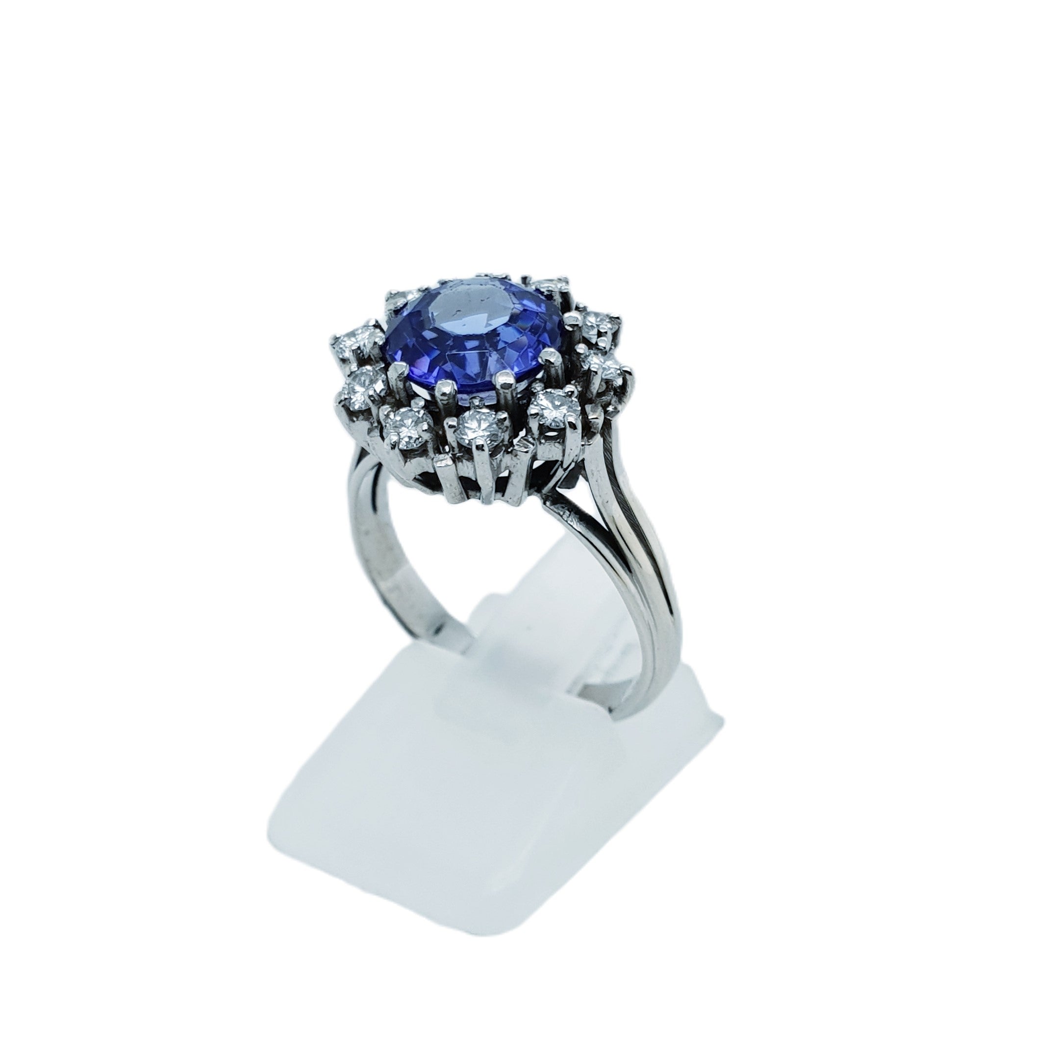 Brillant Weißgold Ring 585 14kt Gr.57