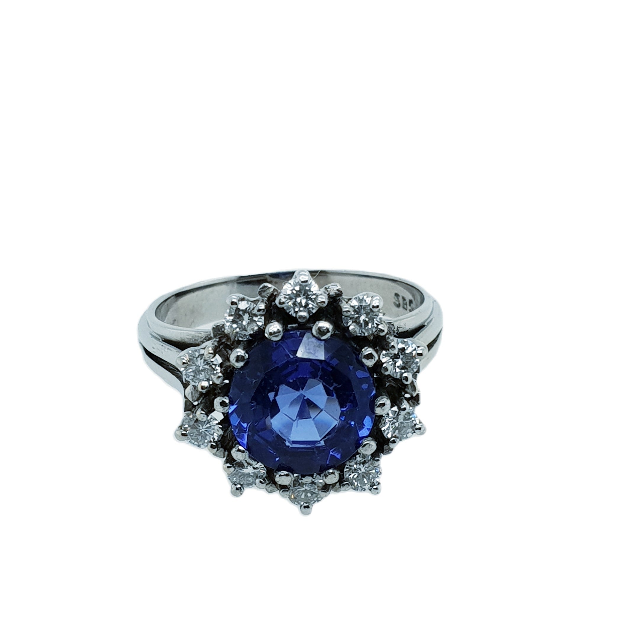 Brillant Weißgold Ring 585 14kt Gr.57