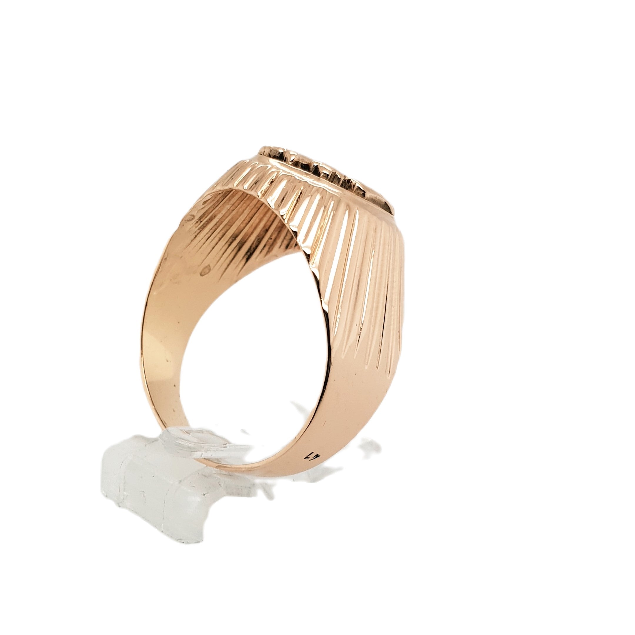 Gold Ring 585 14kt Gr.66 Rotgold Roségold