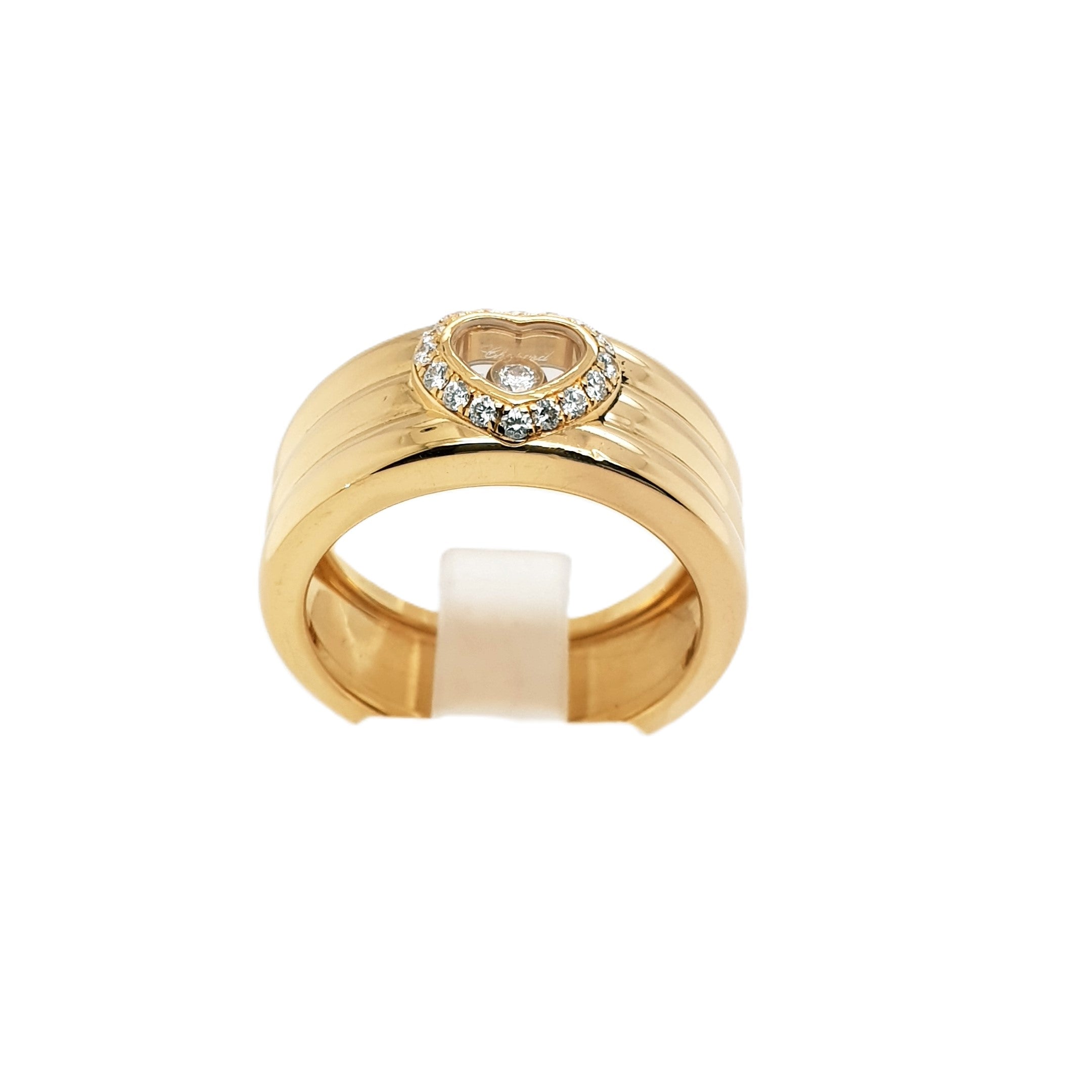 CHOPARD Happy Diamonds Gelbgold Ring 750 18kt Gr.55 Damen Schmuck 149278