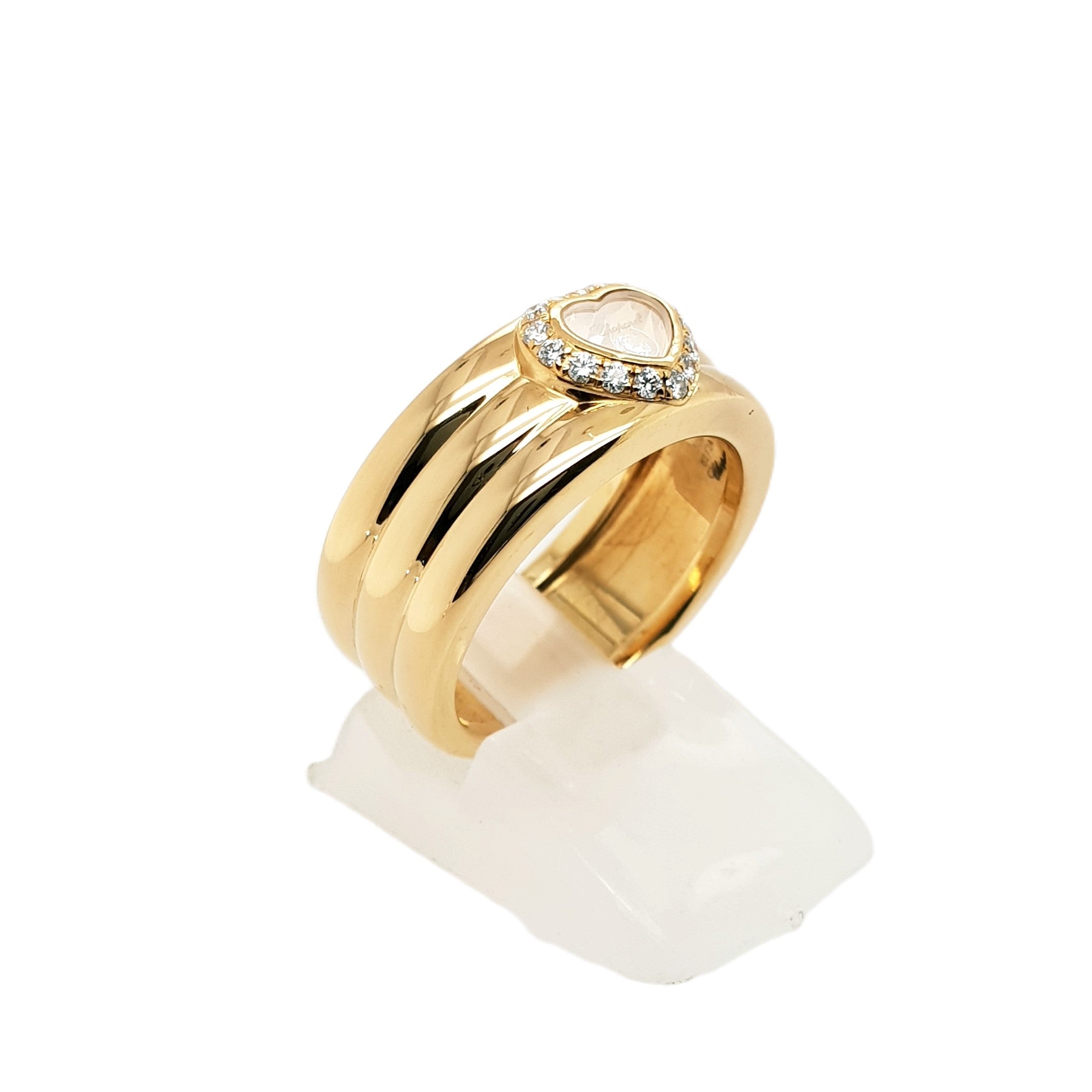 CHOPARD Happy Diamonds Gelbgold Ring 750 18kt Gr.55 Damen Schmuck 149278