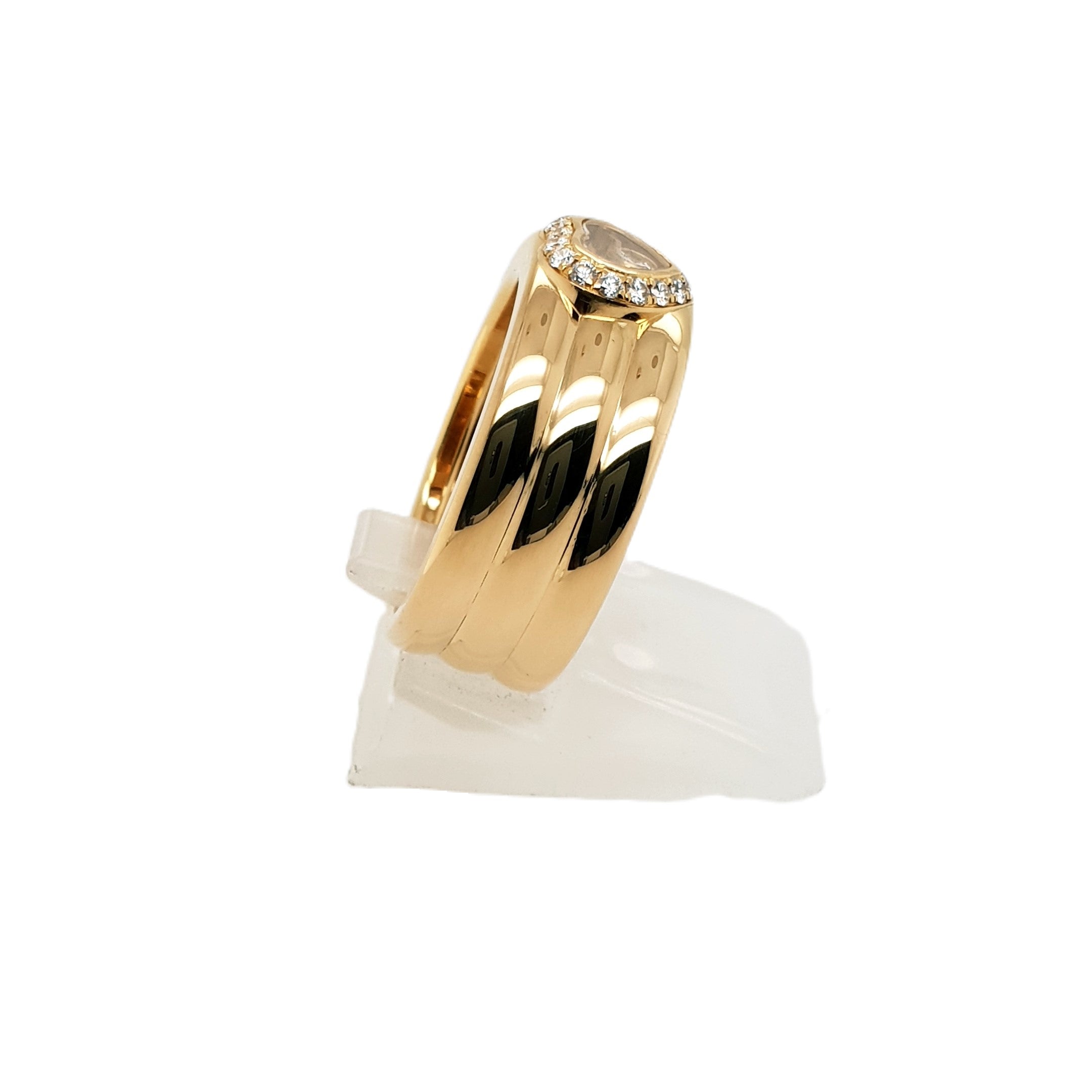CHOPARD Happy Diamonds Gelbgold Ring 750 18kt Gr.55 Damen Schmuck 149278