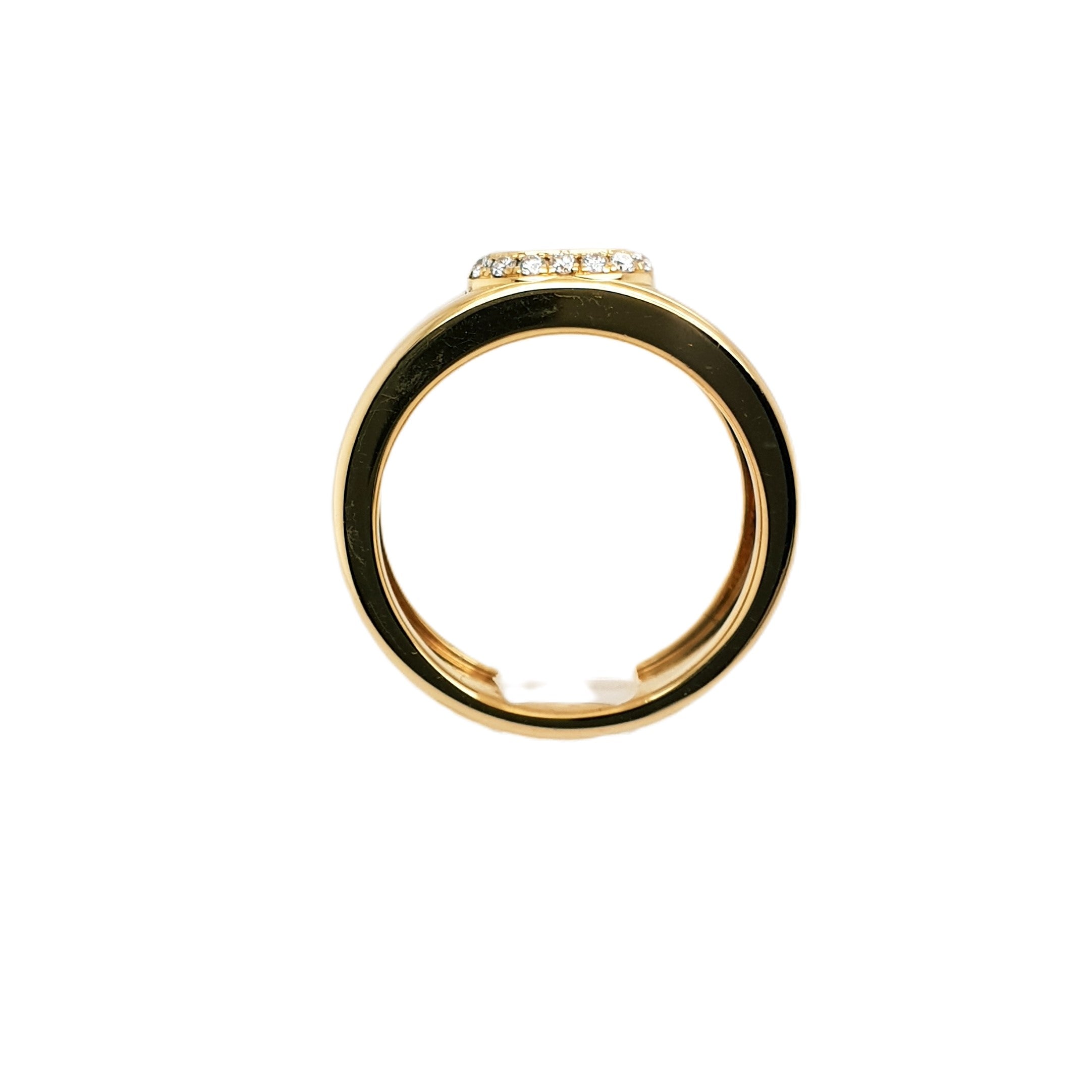 CHOPARD Happy Diamonds Gelbgold Ring 750 18kt Gr.55 Damen Schmuck 149278