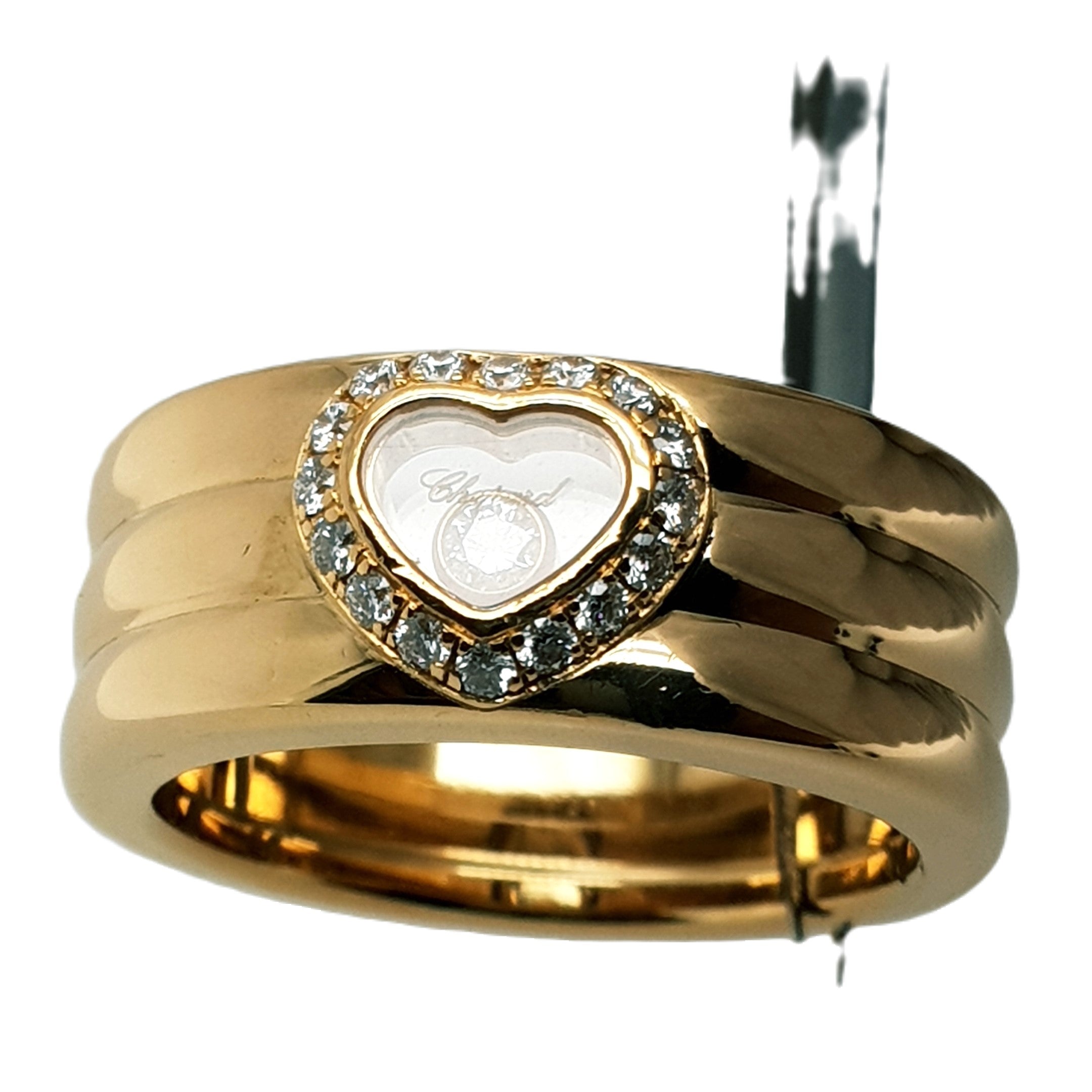 CHOPARD Happy Diamonds Gelbgold Ring 750 18kt Gr.55 Damen Schmuck 149278
