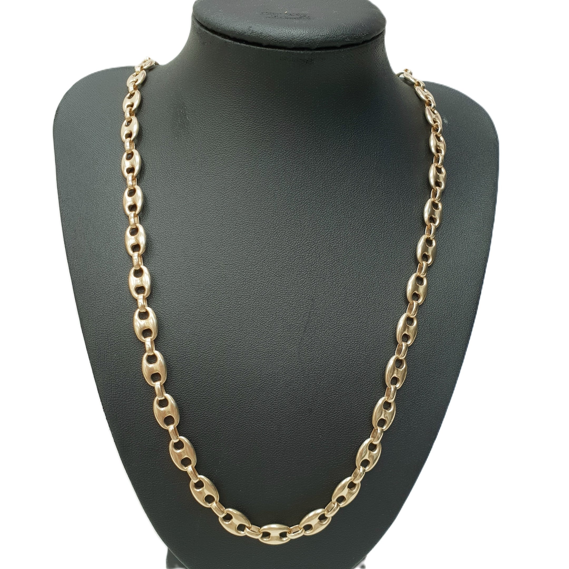 Gold Bohnenkette 585 14kt 70cm