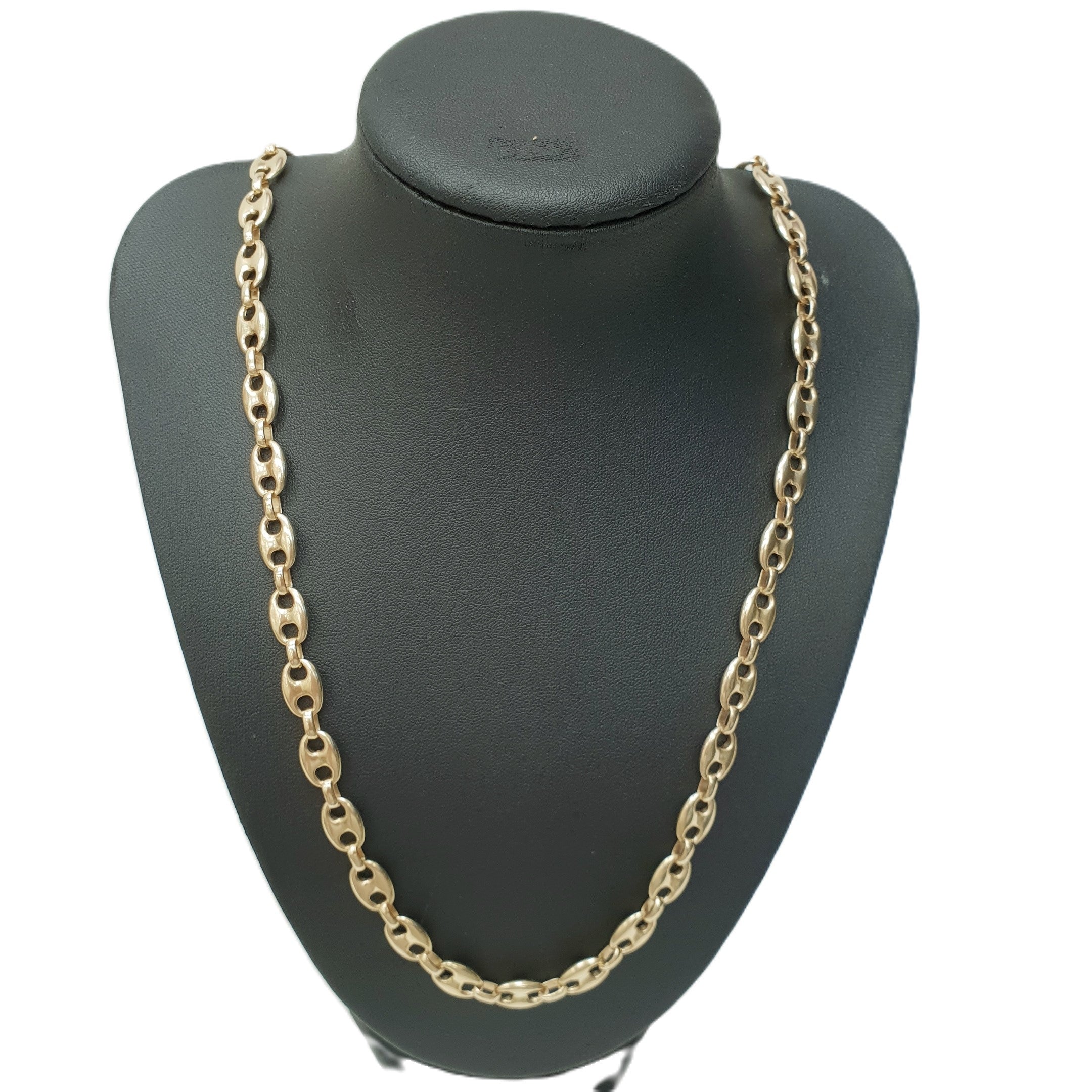 Gold Bohnenkette 585 14kt 70cm
