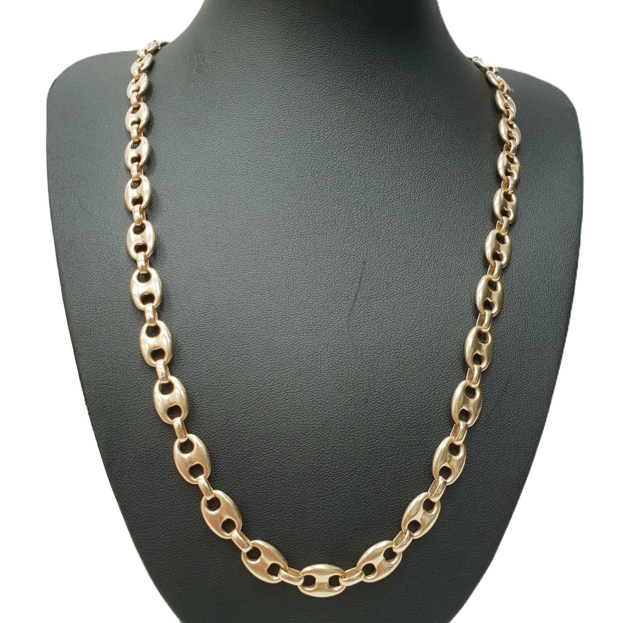 Gold Bohnenkette 585 14kt 70cm