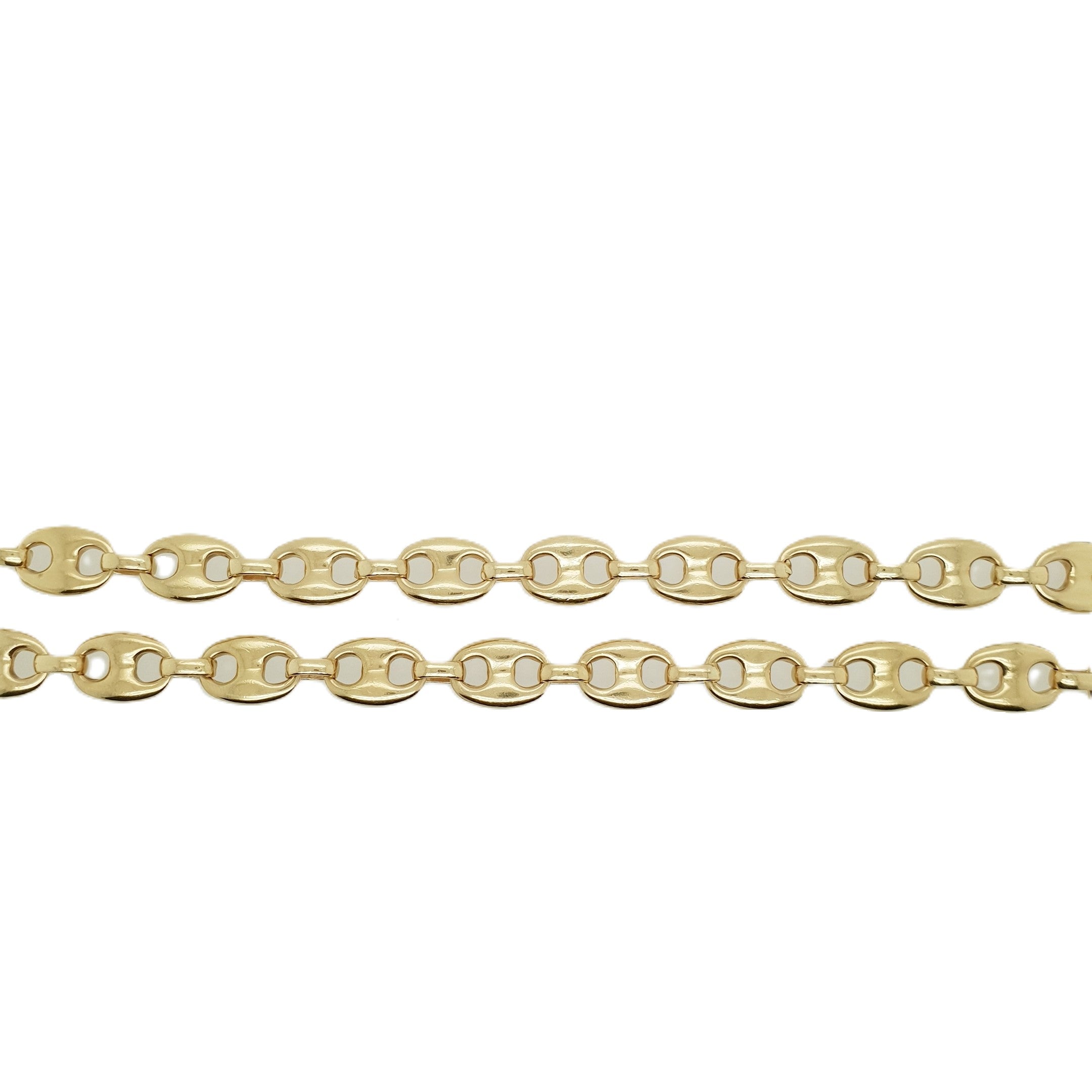 Gold Bohnenkette 585 14kt 70cm