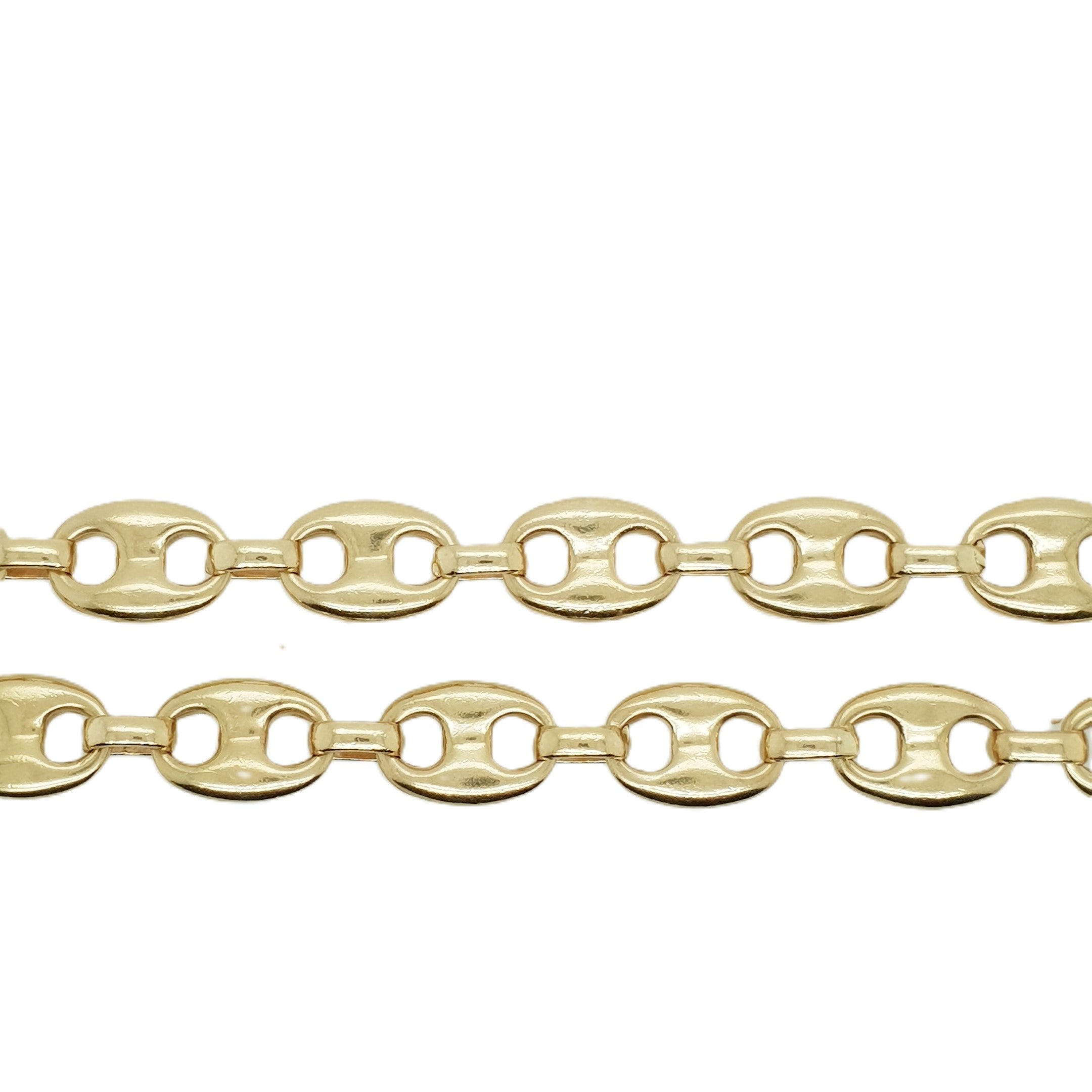 Gold Bohnenkette 585 14kt 70cm