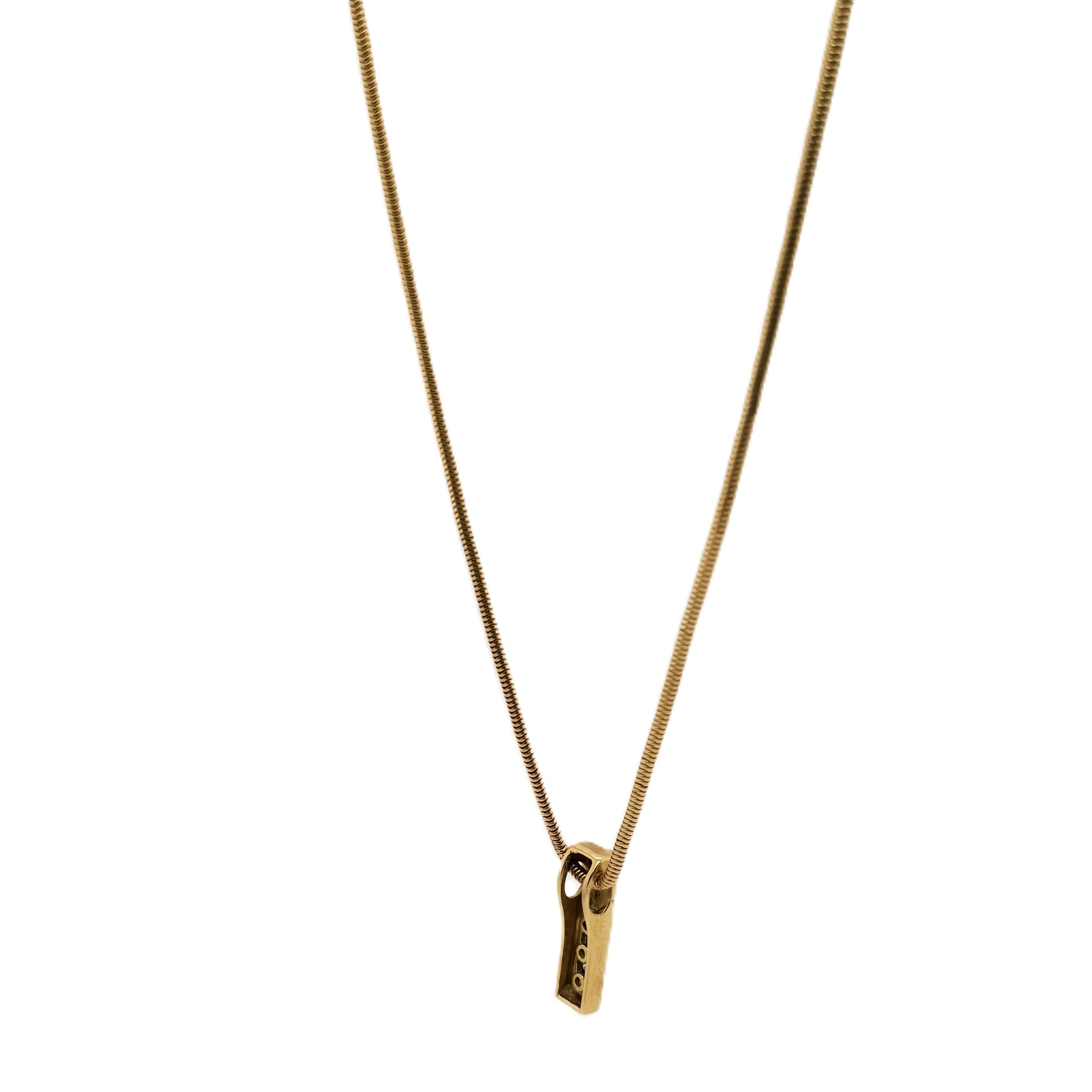 Gold Kette 585 14kt 45cm mit Brillantanhänger