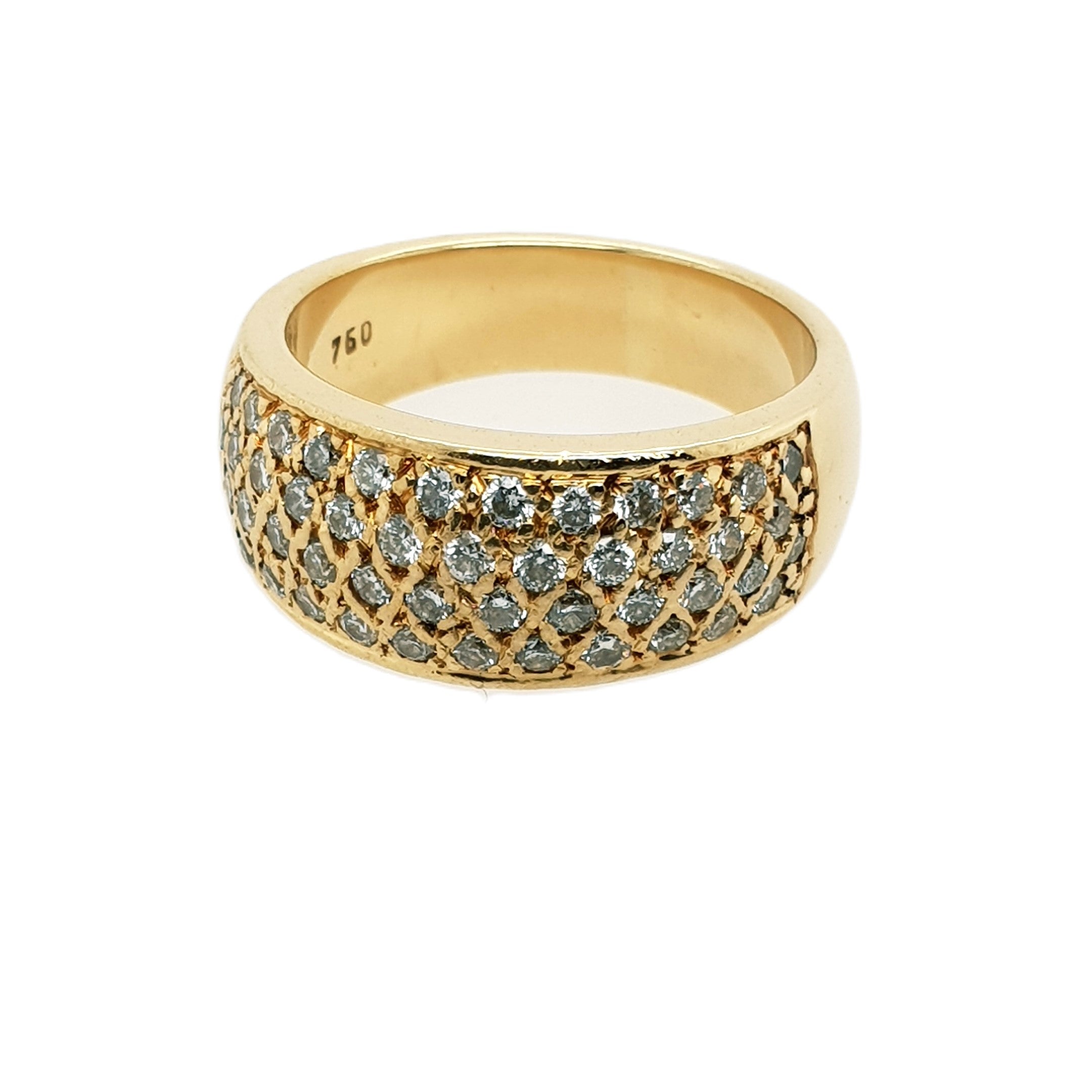 Brillant Gold Ring 750 18kt Gr.54