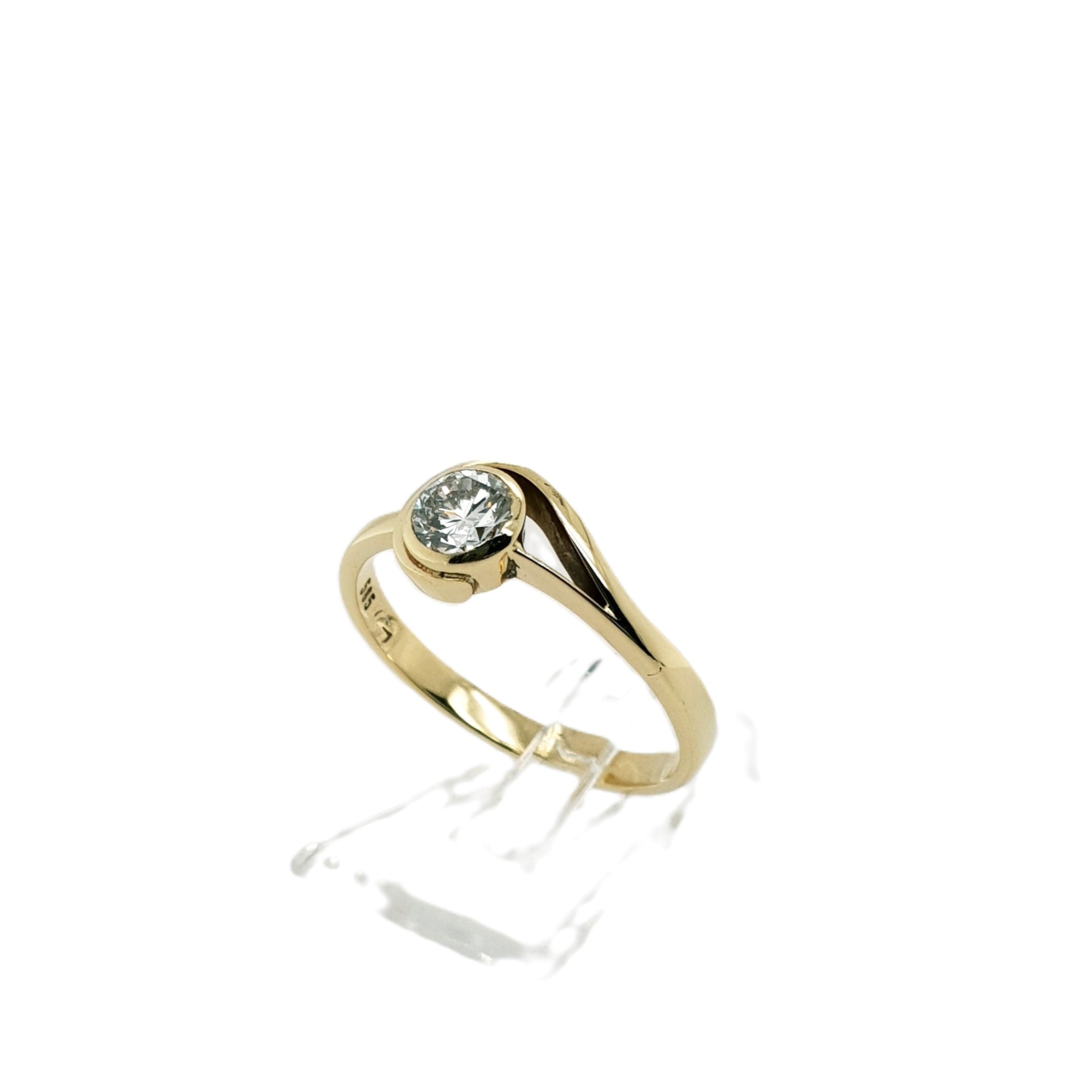 Brillant Gold Ring 585 14kt Gr.57