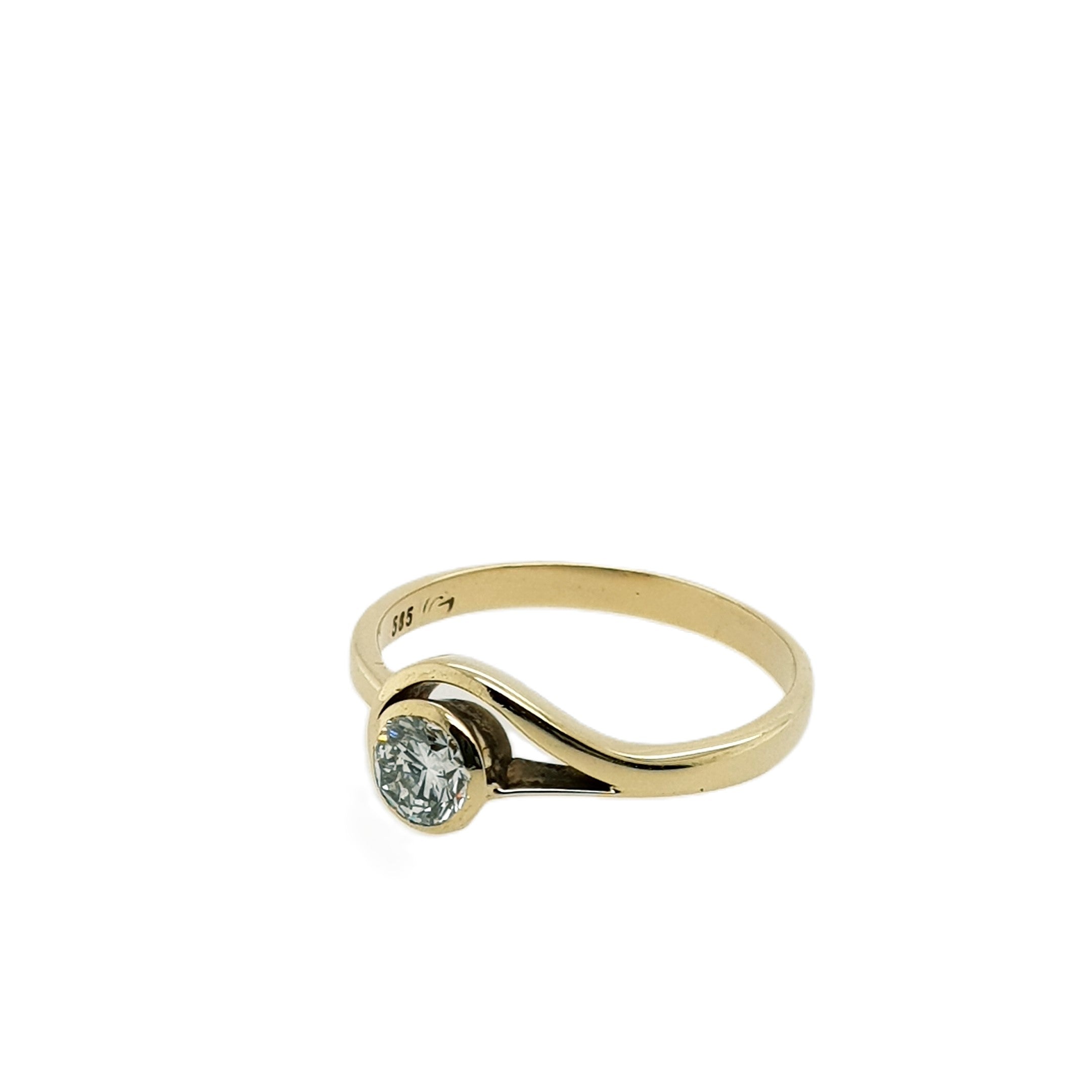 Brillant Gold Ring 585 14kt Gr.57