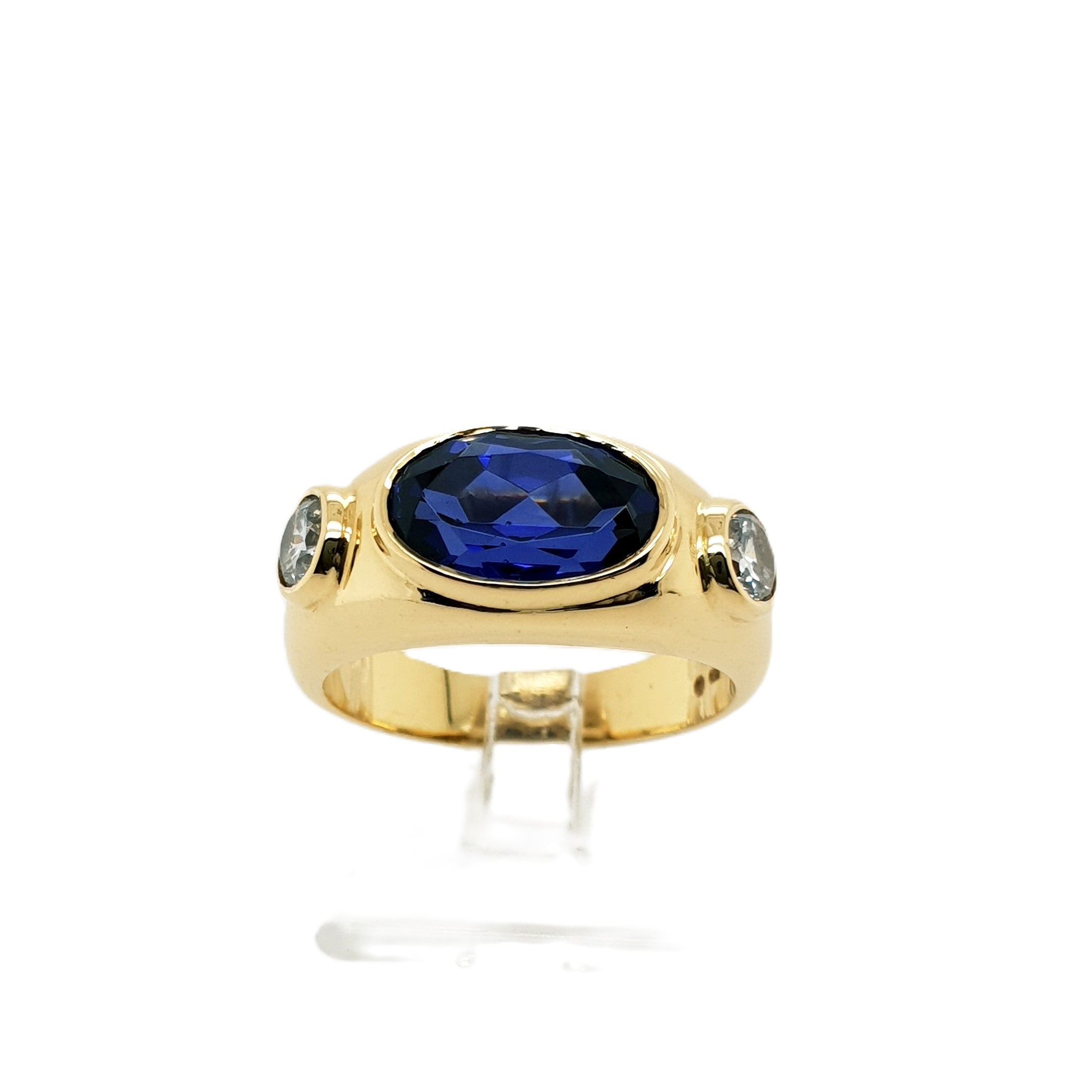 Saphir Gold Ring 750 18kt Gr.53
