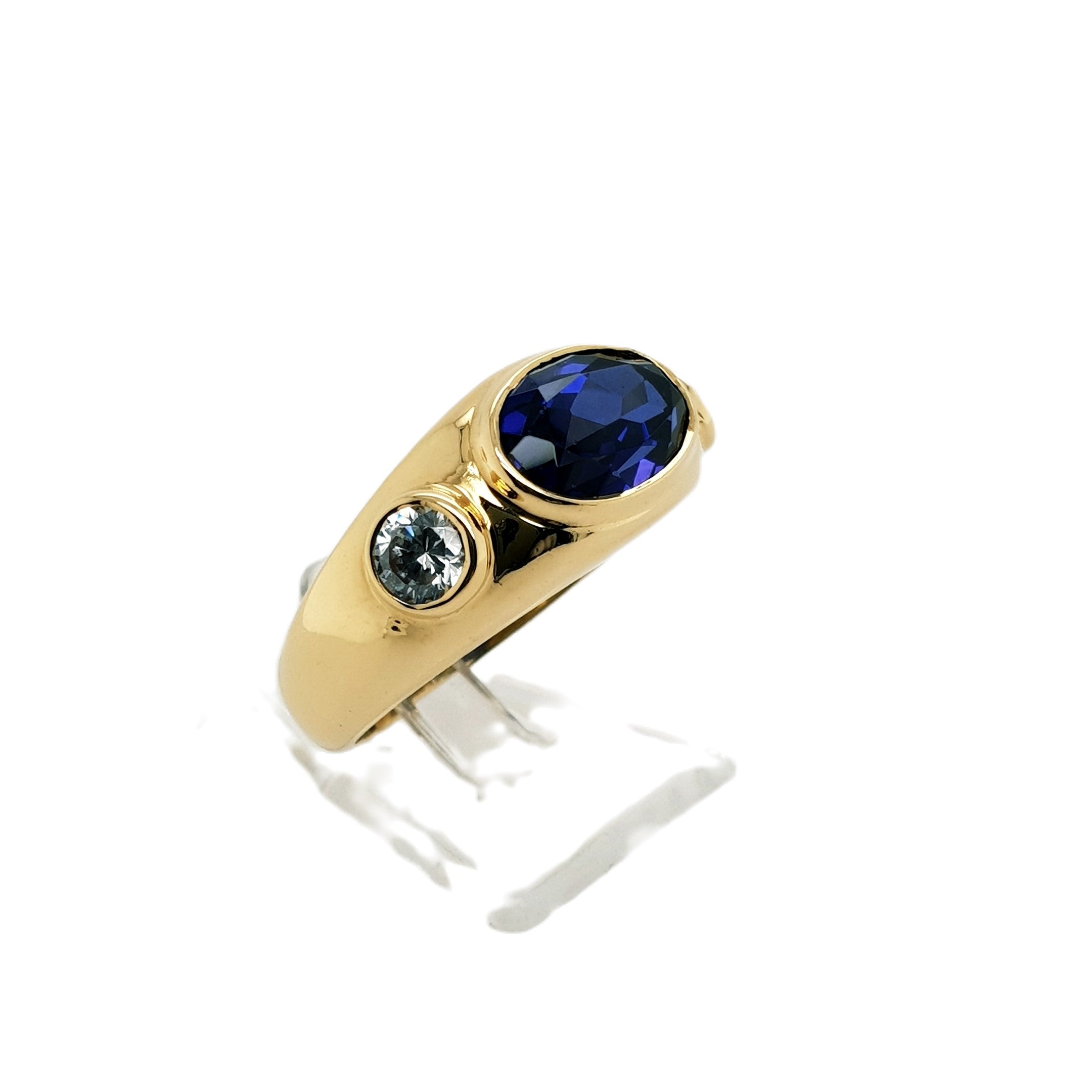 Saphir Gold Ring 750 18kt Gr.53