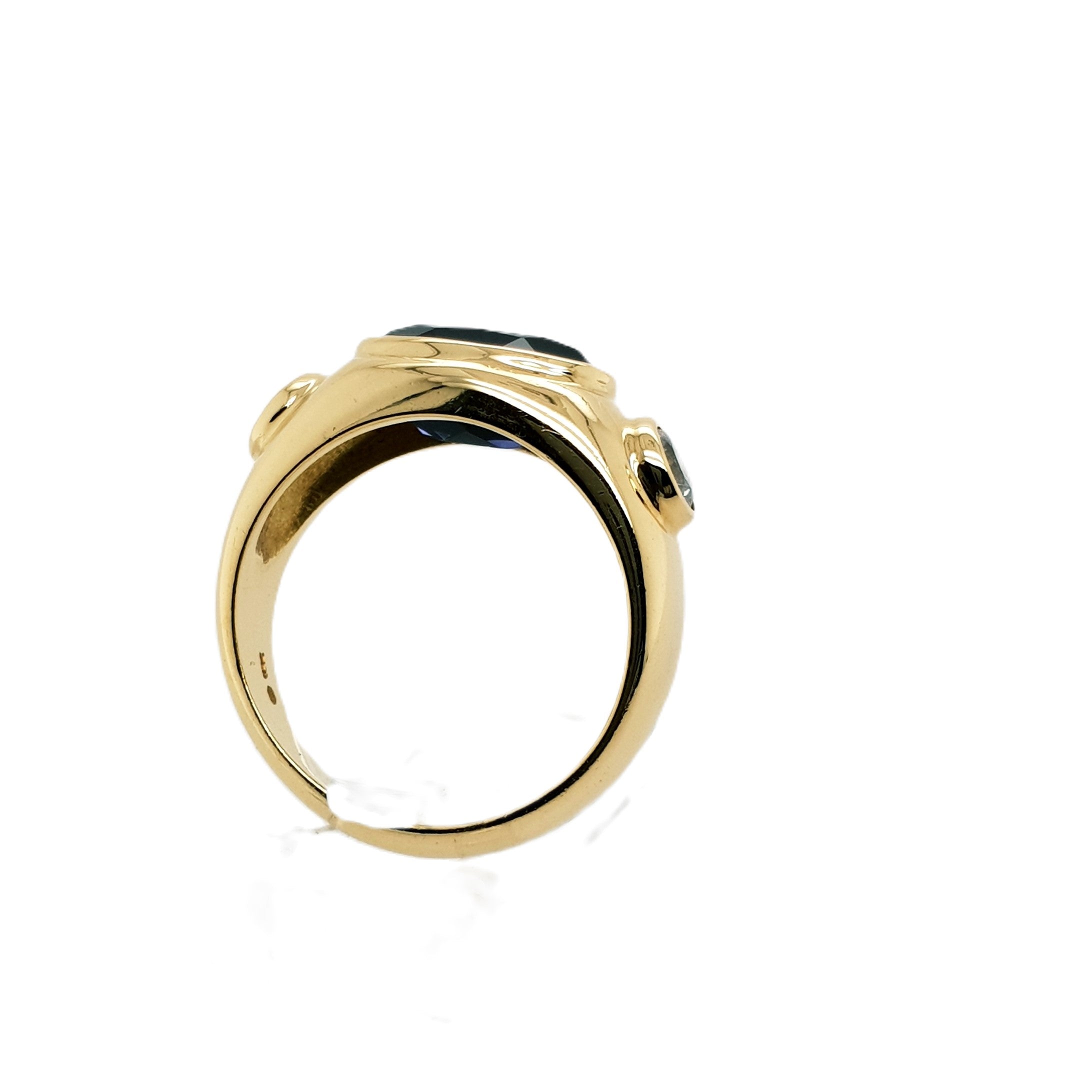 Saphir Gold Ring 750 18kt Gr.53