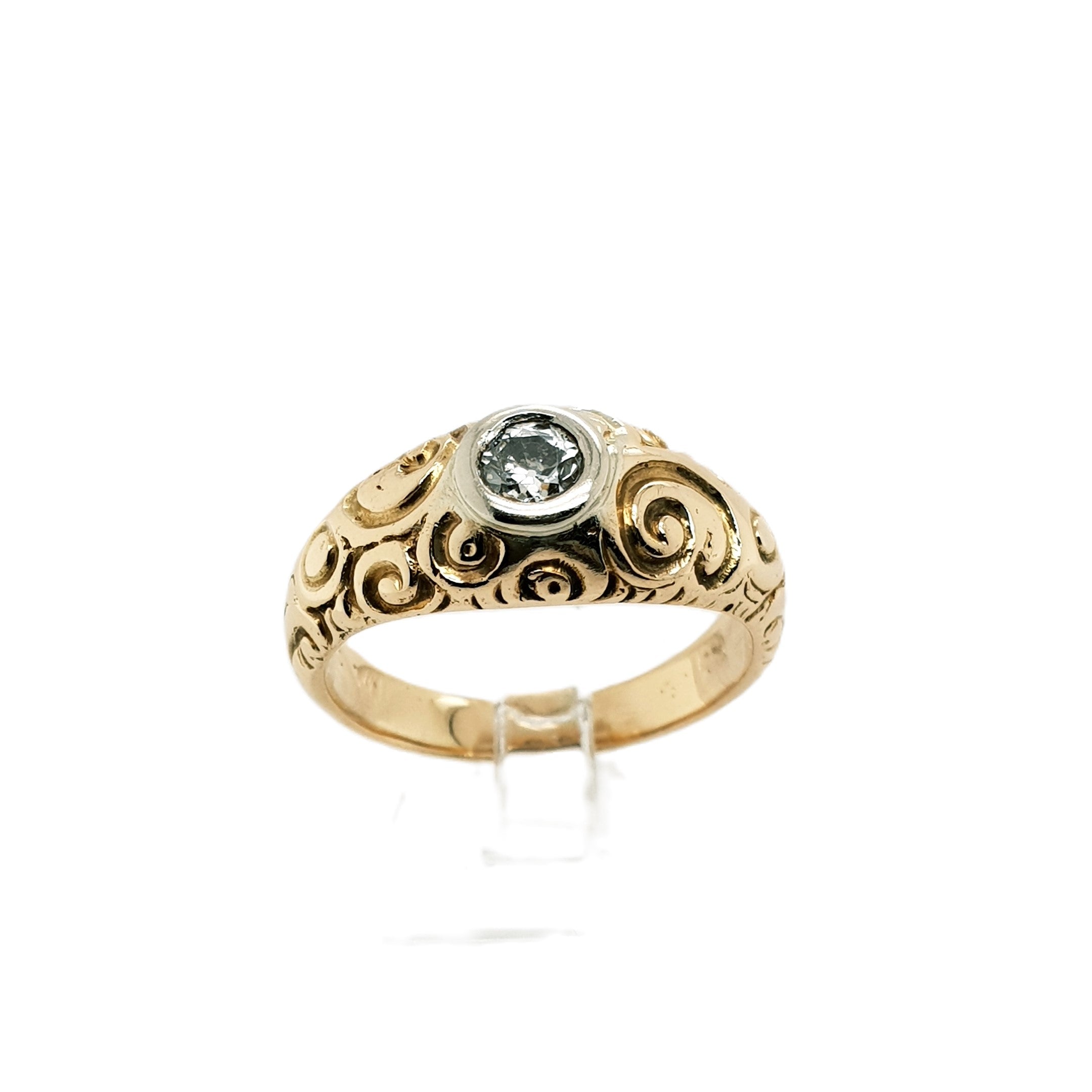 Diamant Gold Ring 585 14kt Gr.53