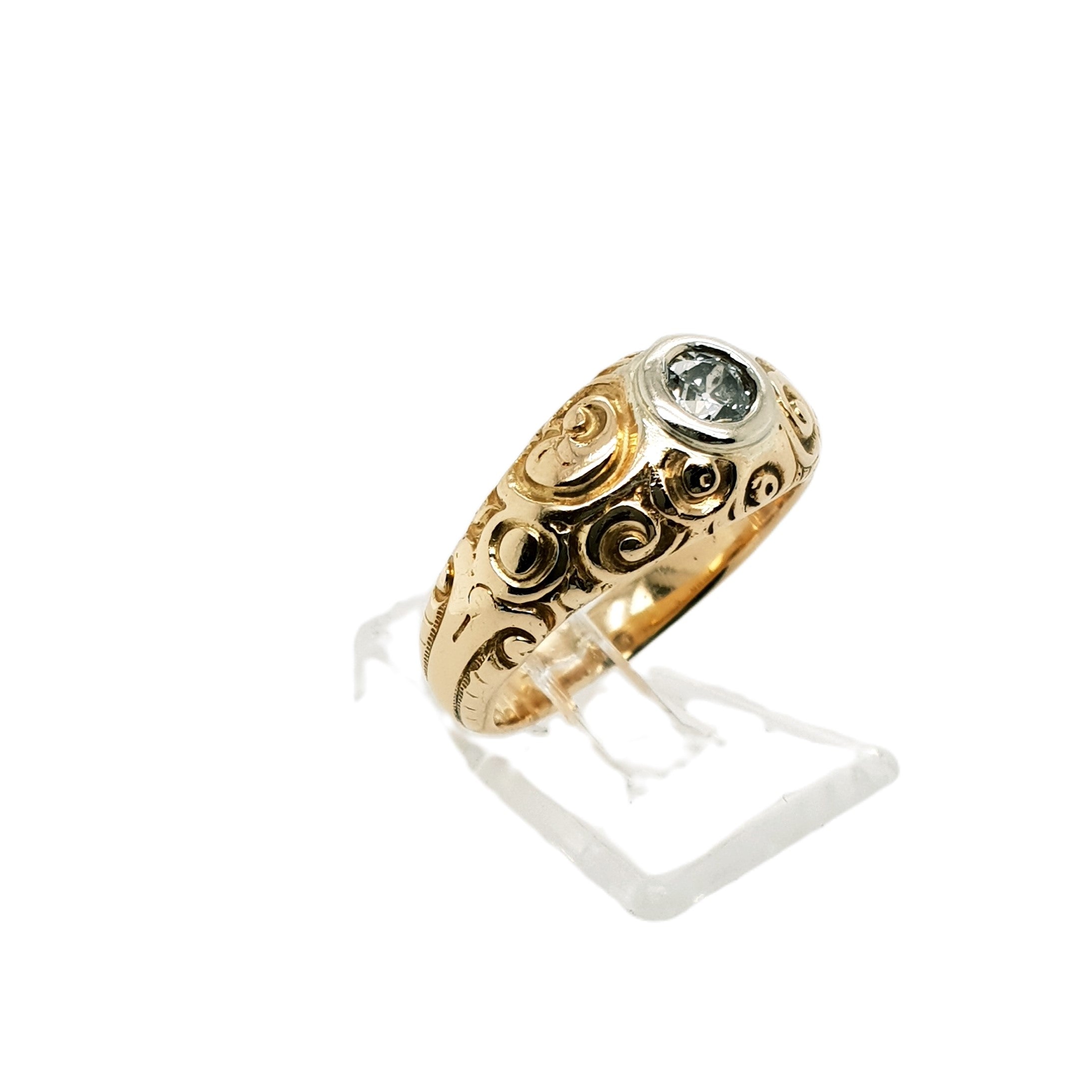 Diamant Gold Ring 585 14kt Gr.53