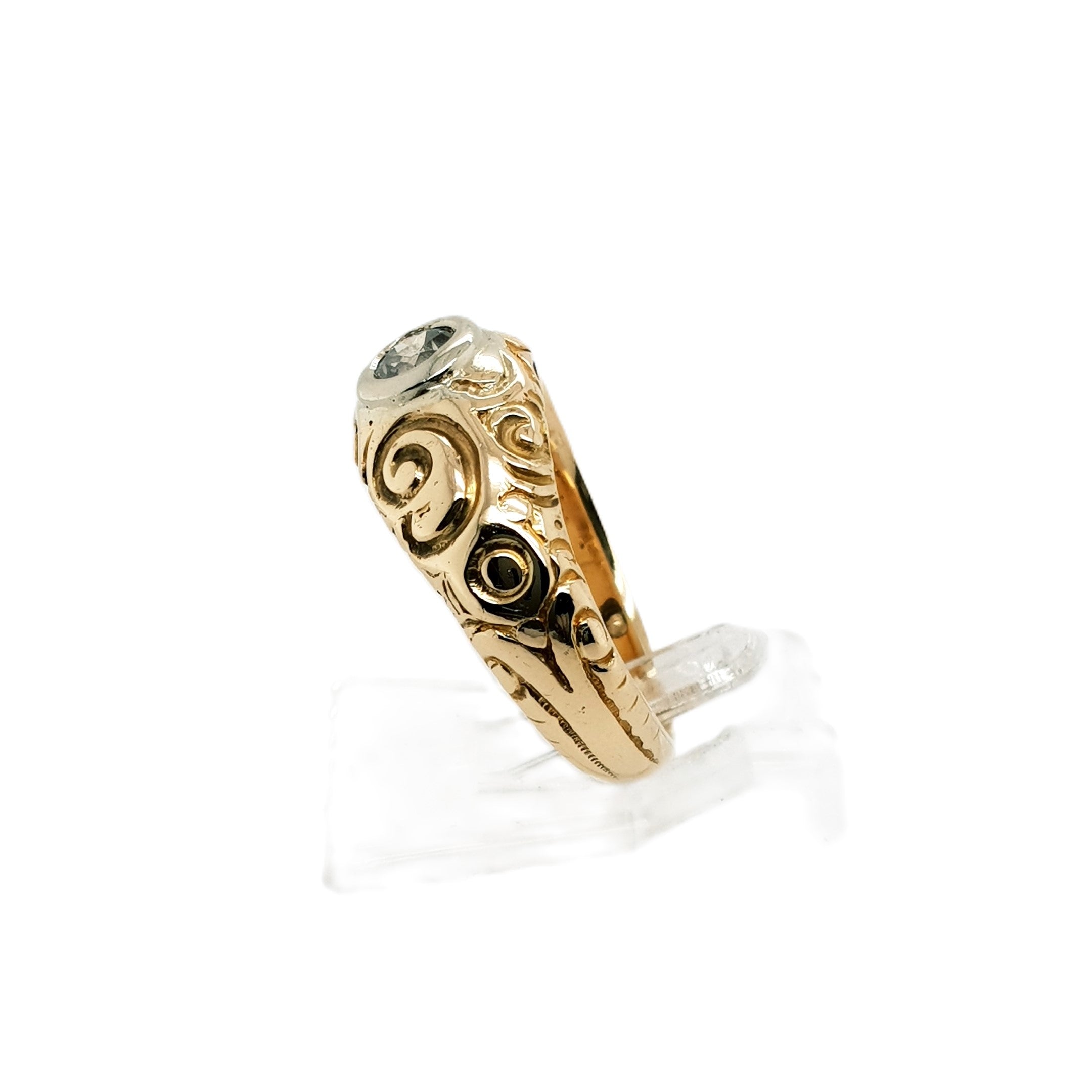 Diamant Gold Ring 585 14kt Gr.53
