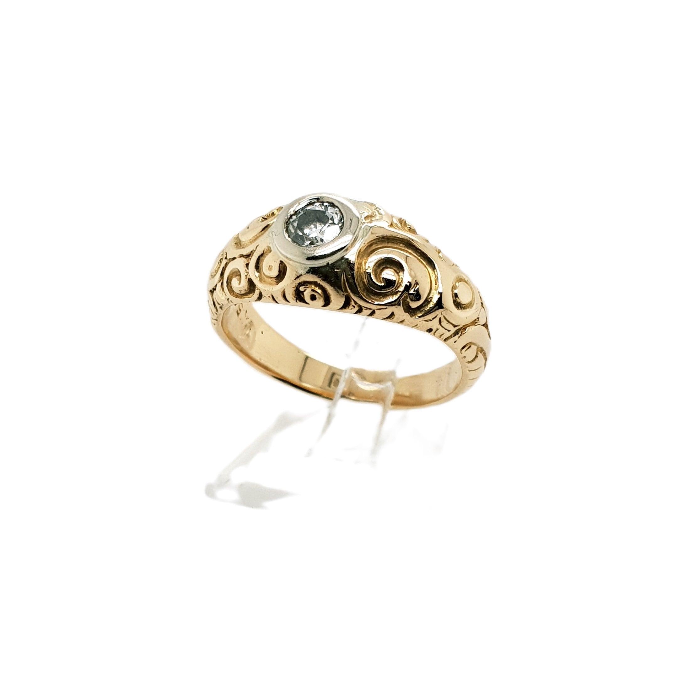 Diamant Gold Ring 585 14kt Gr.53