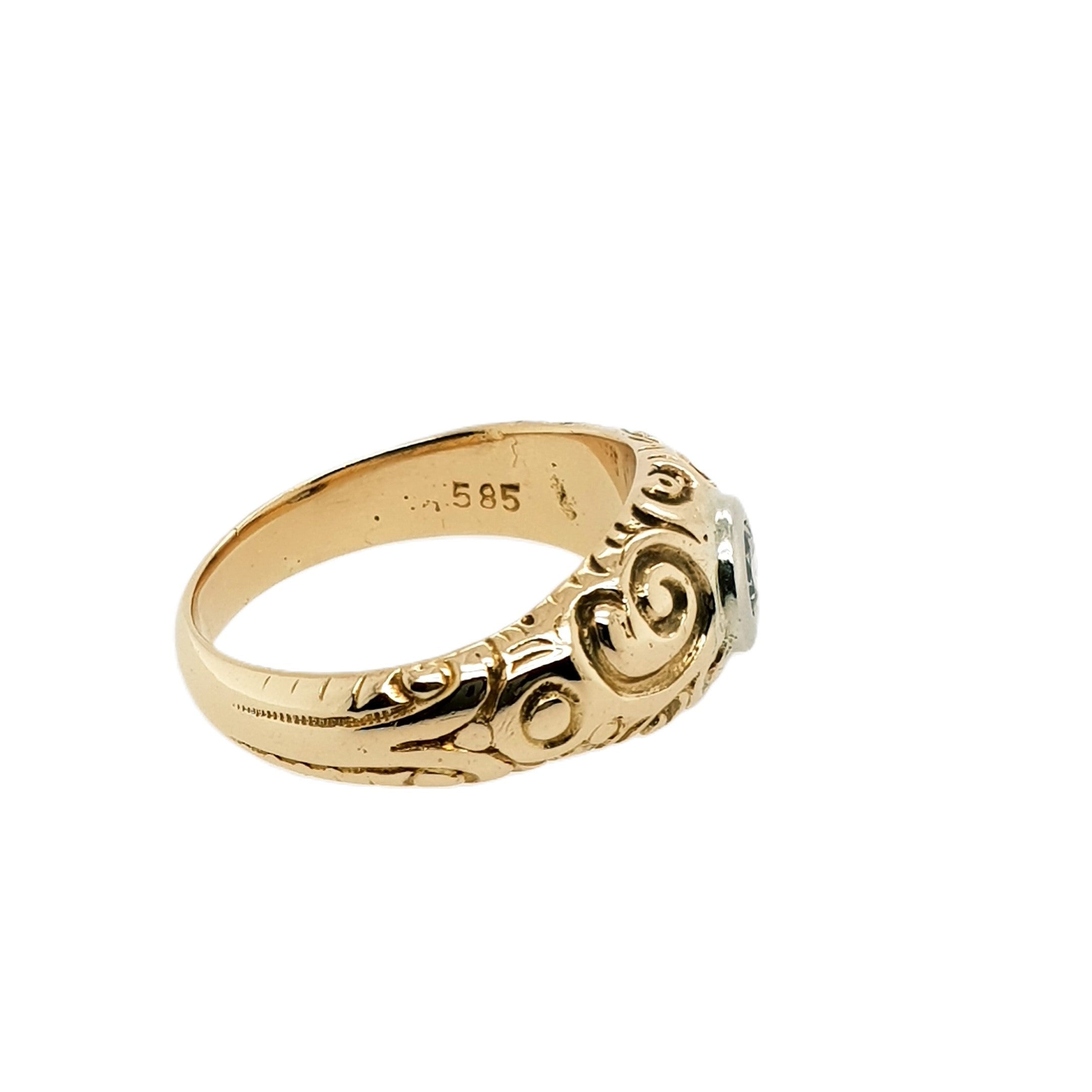 Diamant Gold Ring 585 14kt Gr.53
