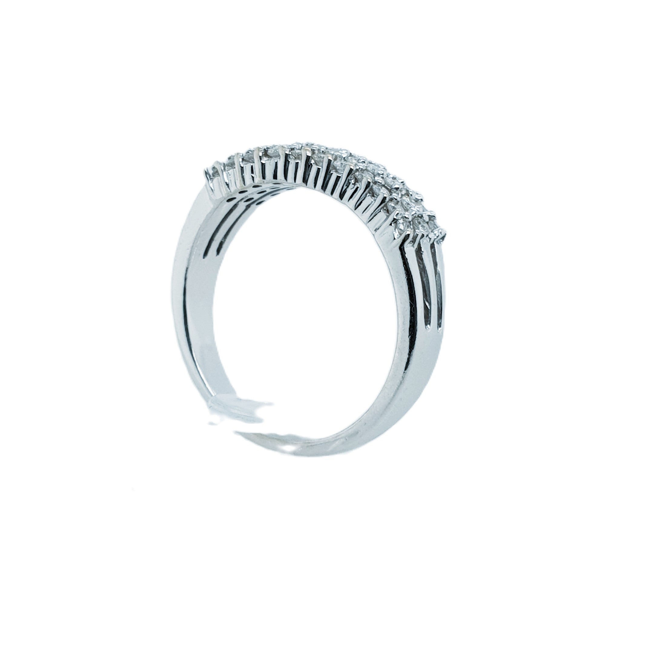 Brillant Weißgold Ring 585 14kt Gr.53