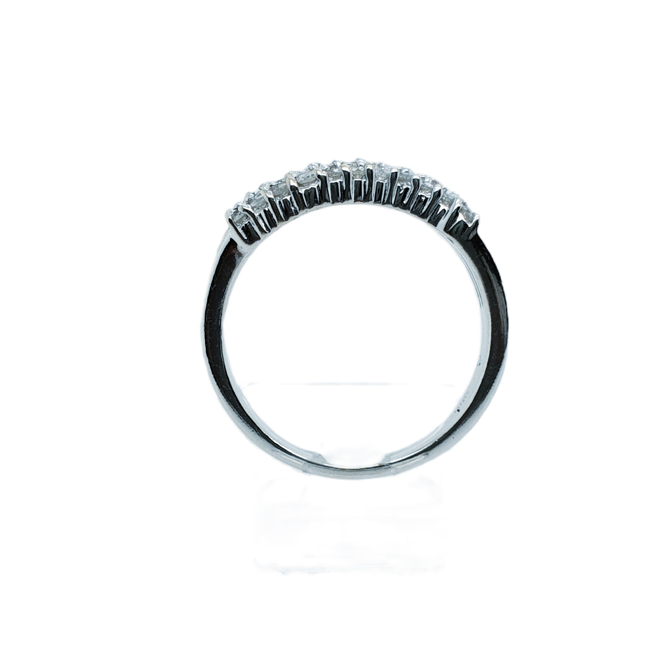 Brillant Weißgold Ring 585 14kt Gr.53