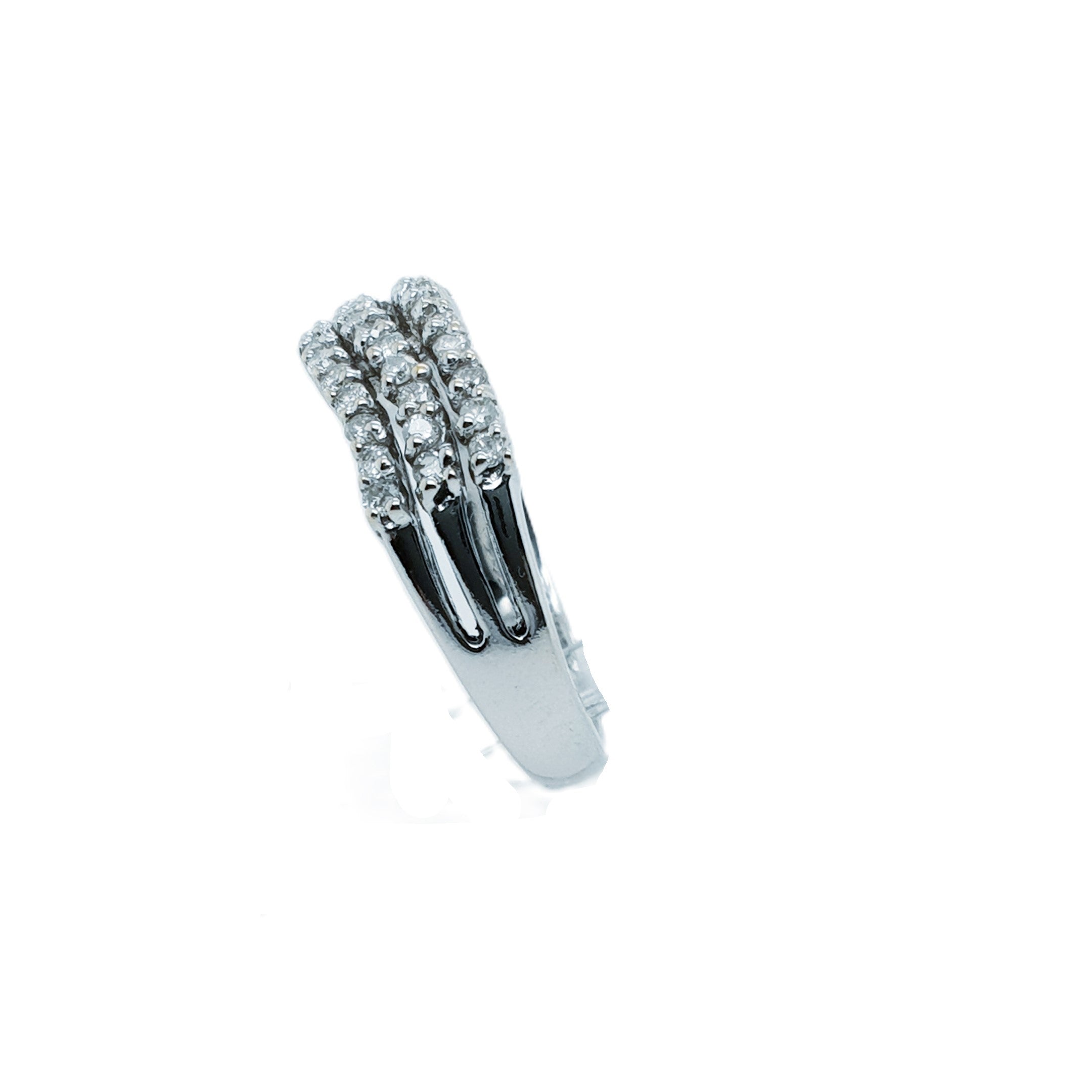 Brillant Weißgold Ring 585 14kt Gr.53