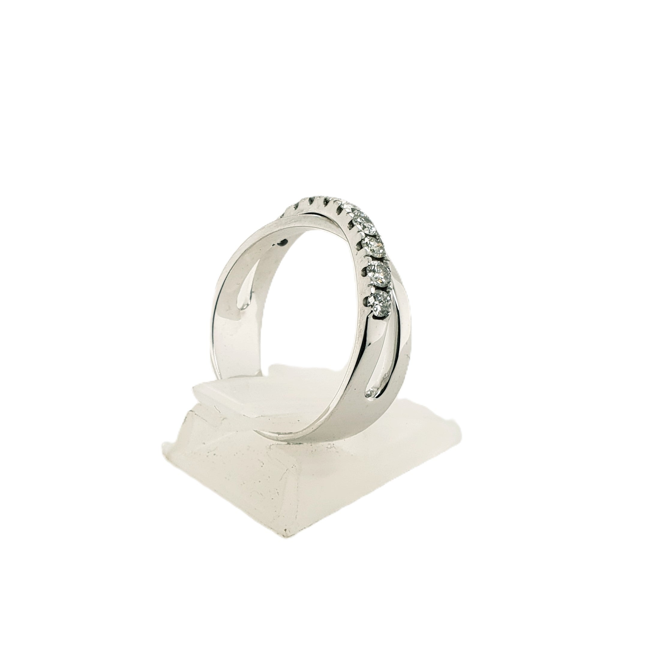 Brillant Weißgold Ring 585 14kt Gr.57