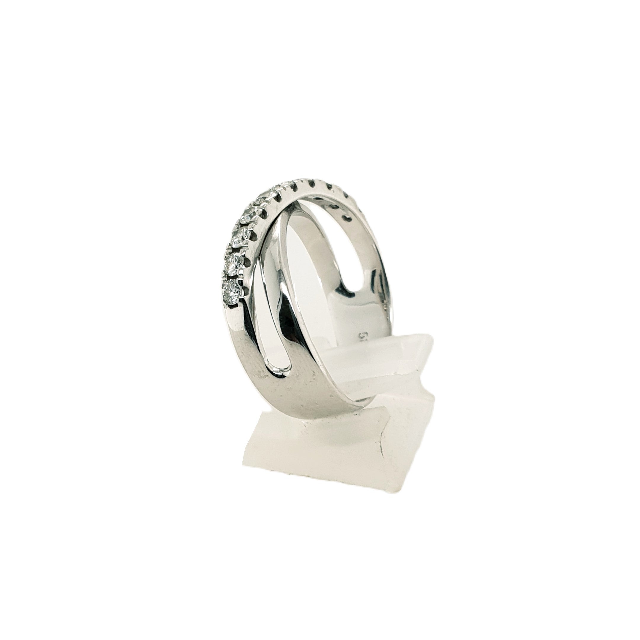 Brillant Weißgold Ring 585 14kt Gr.57