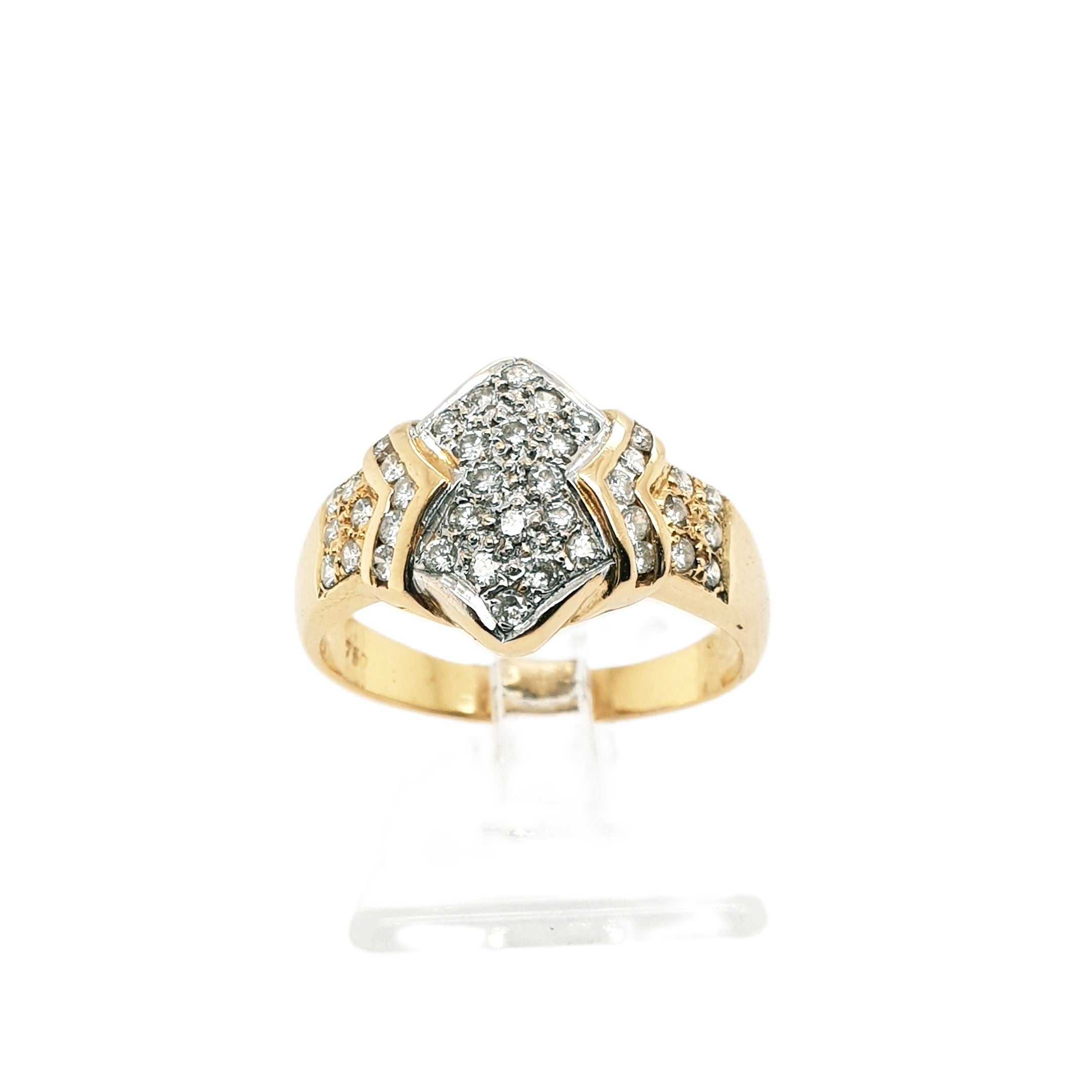 Brillant Gold Ring 750 18kt Gr.53