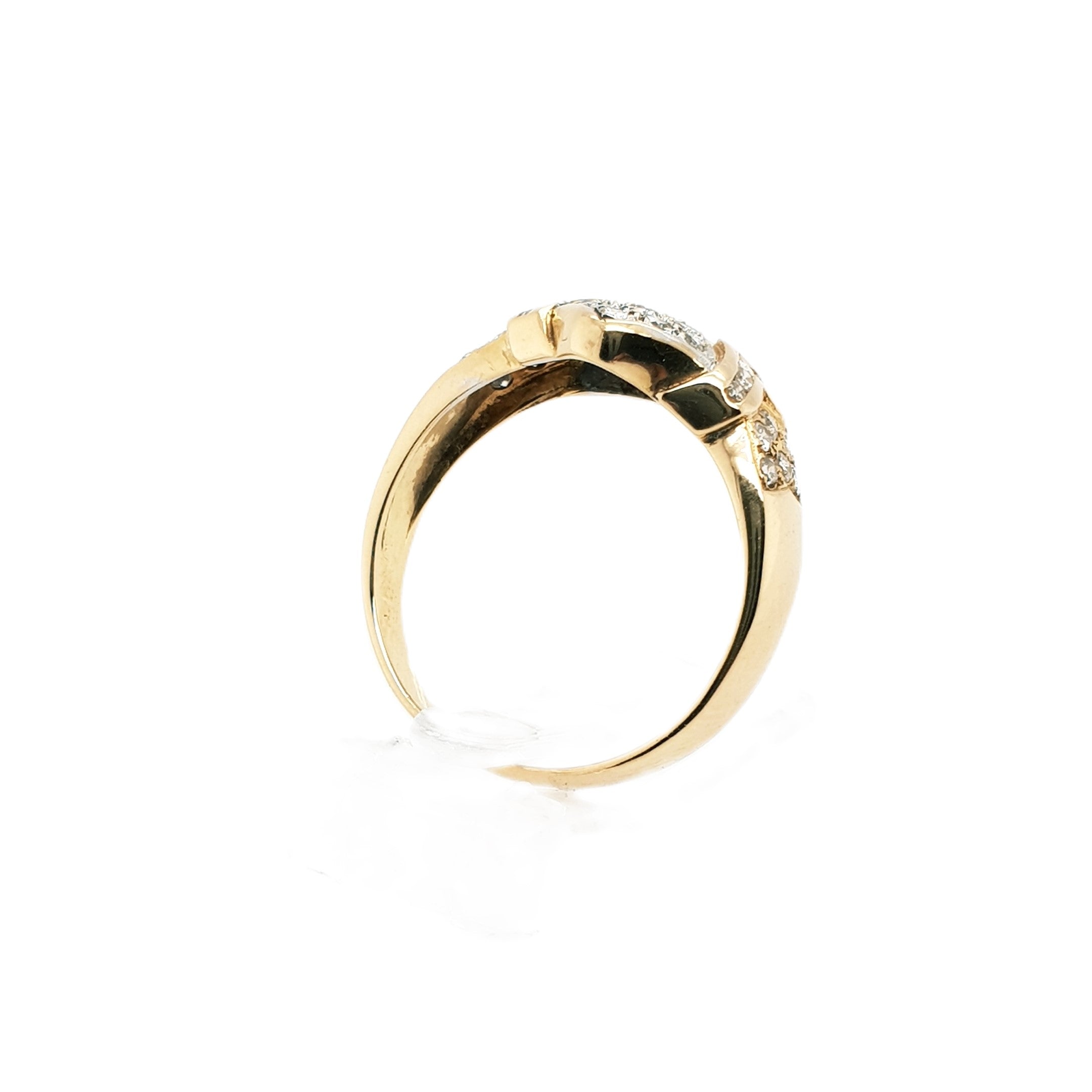 Brillant Gold Ring 750 18kt Gr.53
