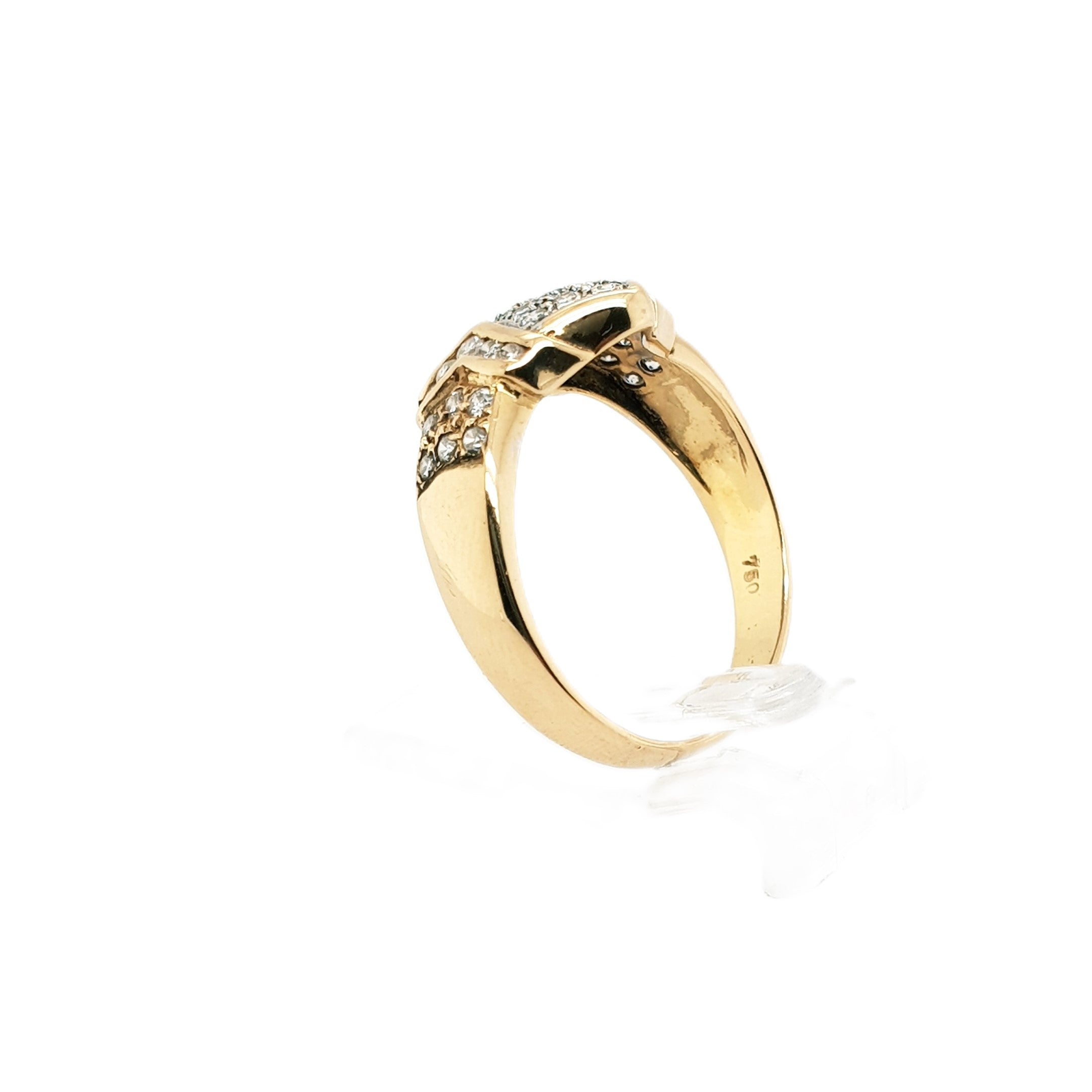 Brillant Gold Ring 750 18kt Gr.53