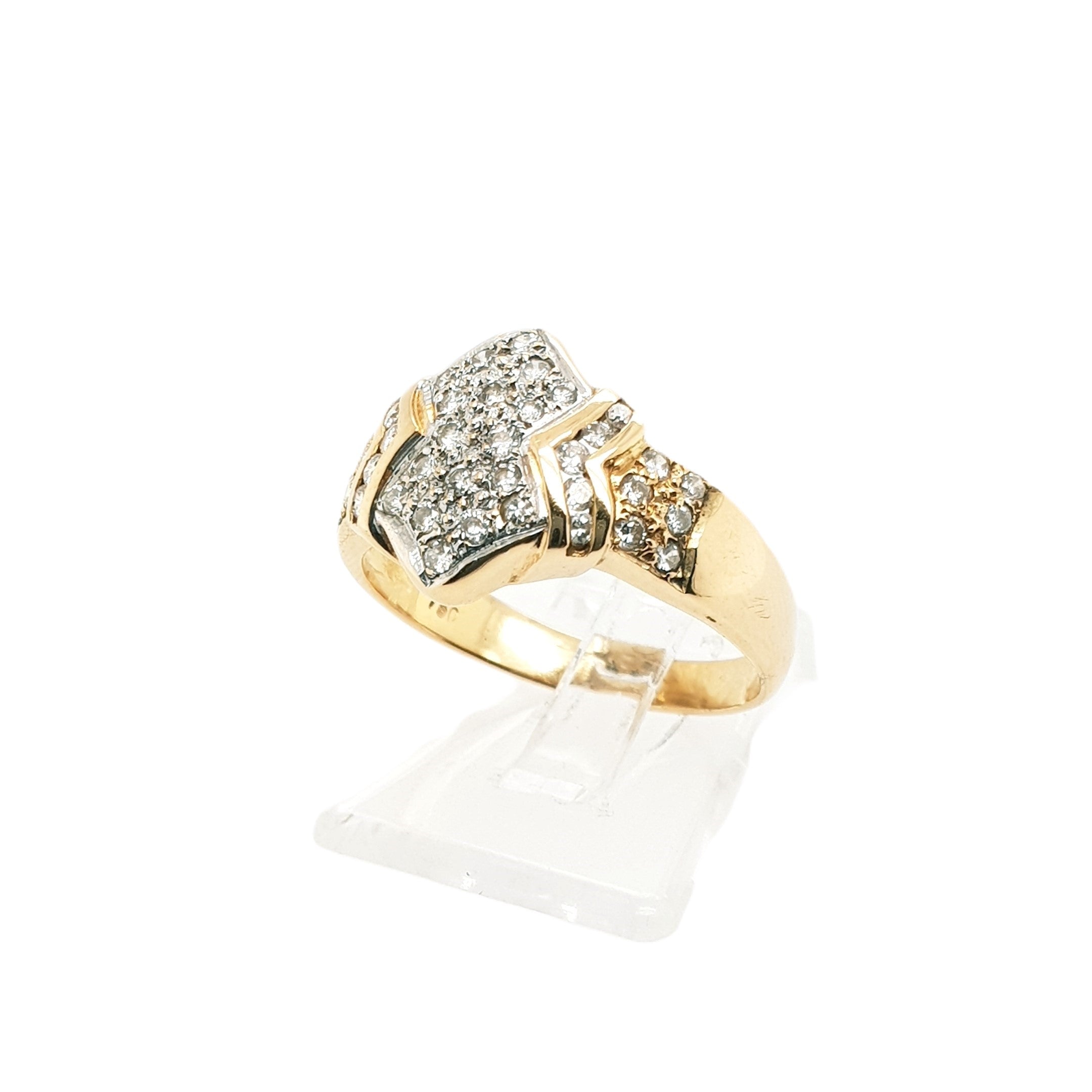 Brillant Gold Ring 750 18kt Gr.53