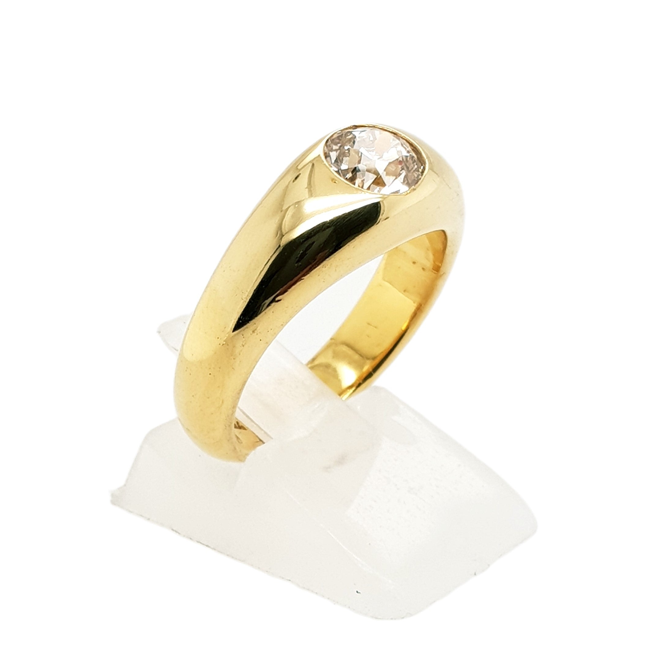 Brillant Gold Ring 750 18kt Gr.56