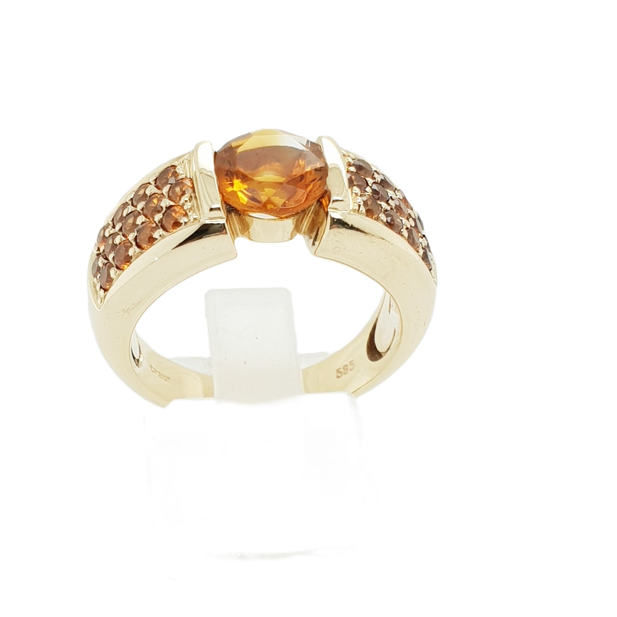 CHRIST Quarz Gold Ring 585 14kt Gr.57