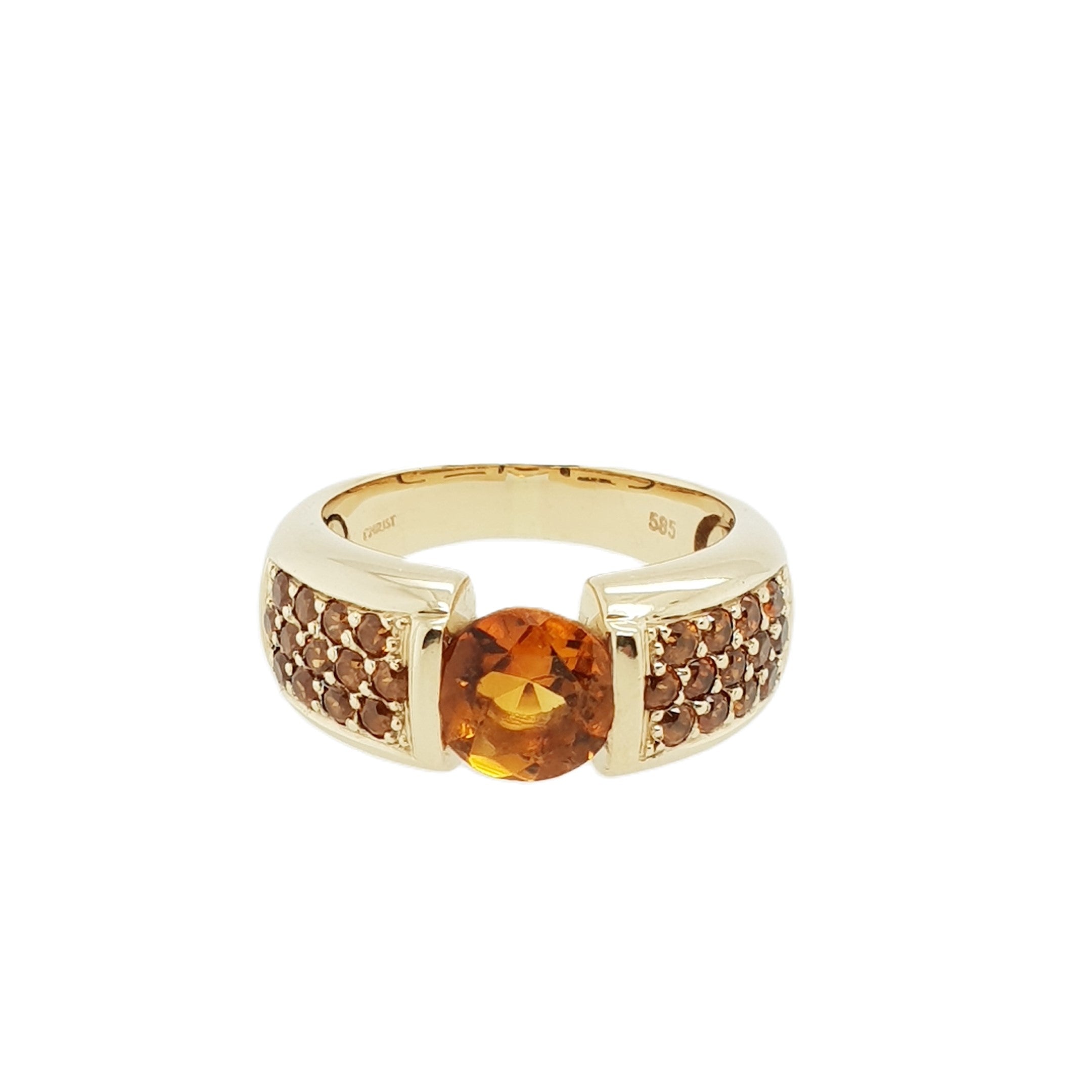 CHRIST Quarz Gold Ring 585 14kt Gr.57