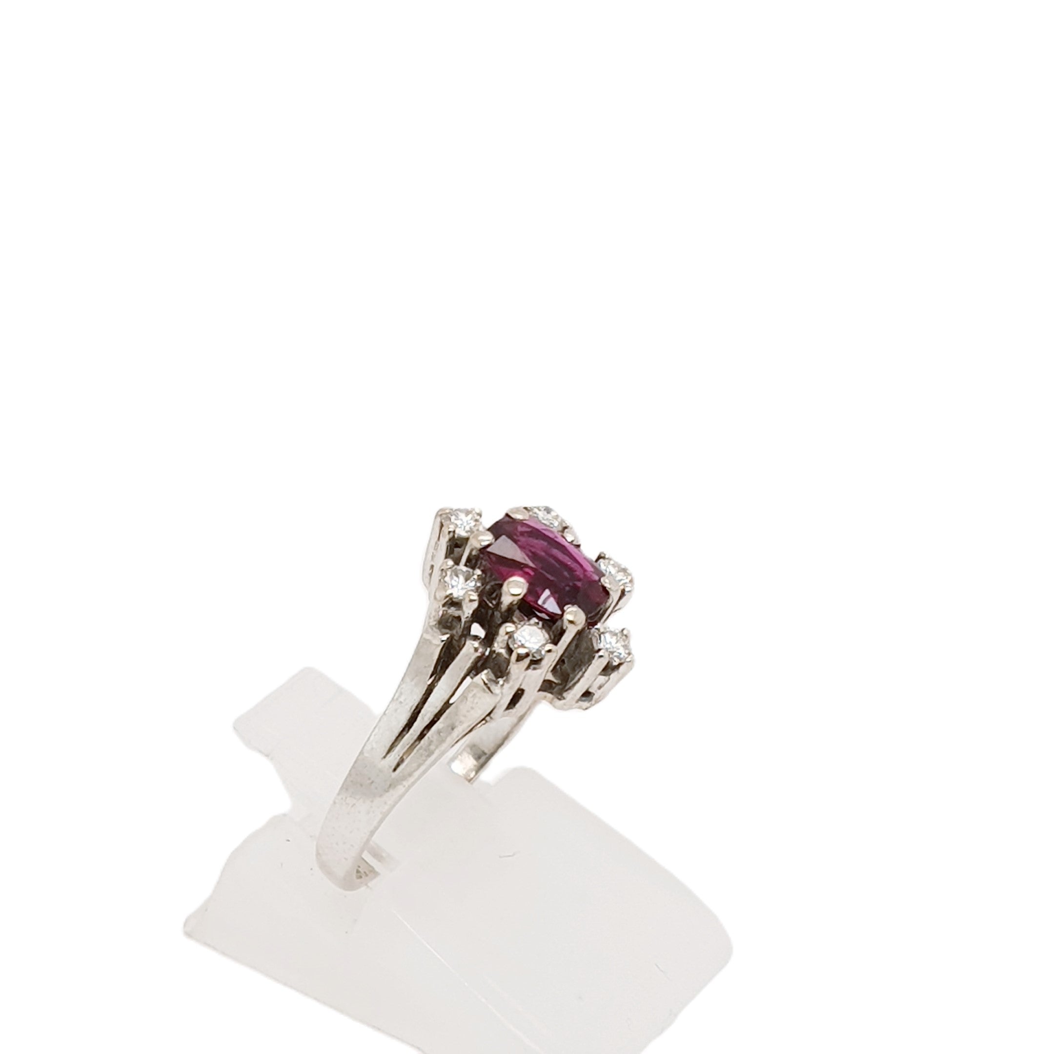 Brillant Rubin Gold Ring 585 14kt Gr.50