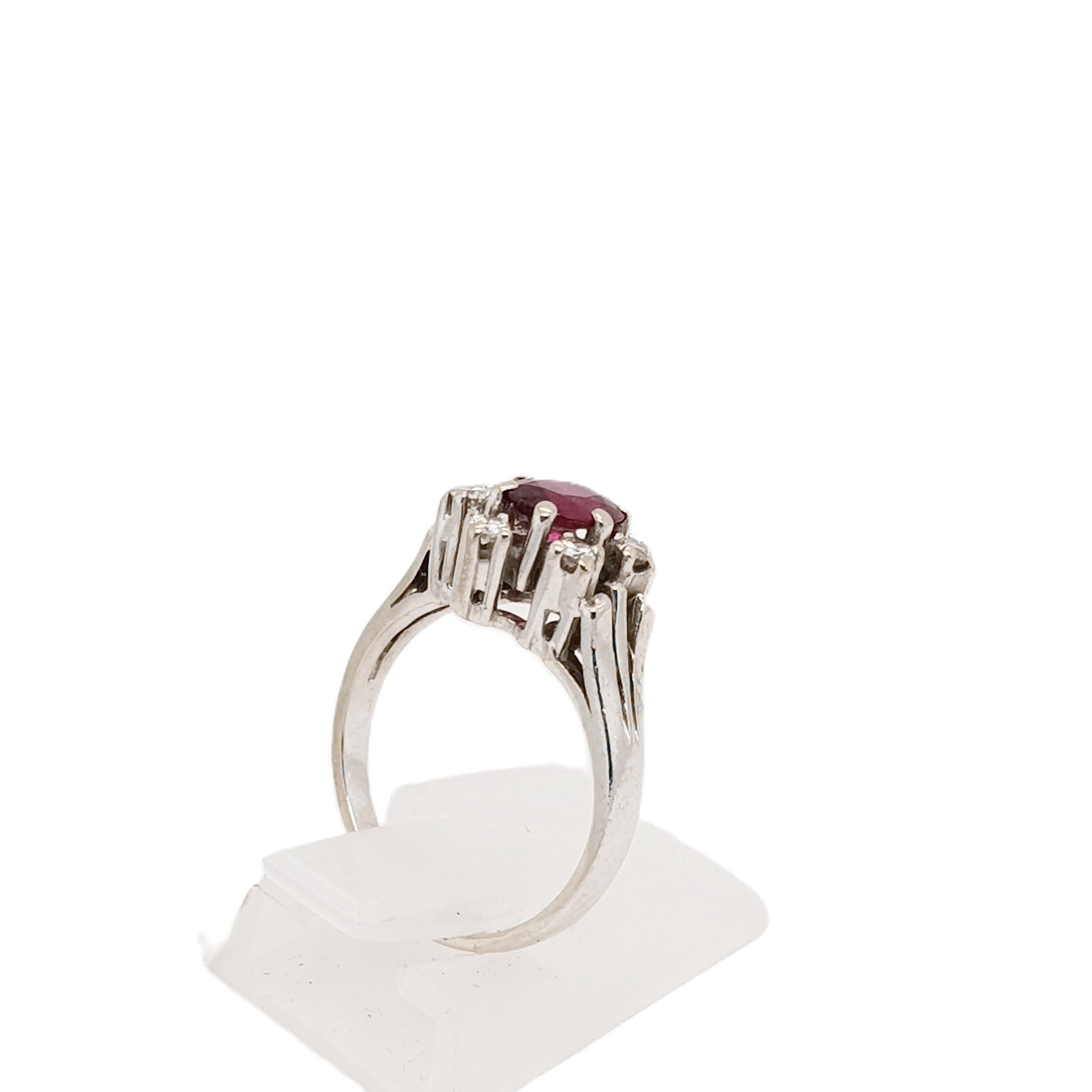 Brillant Rubin Gold Ring 585 14kt Gr.50