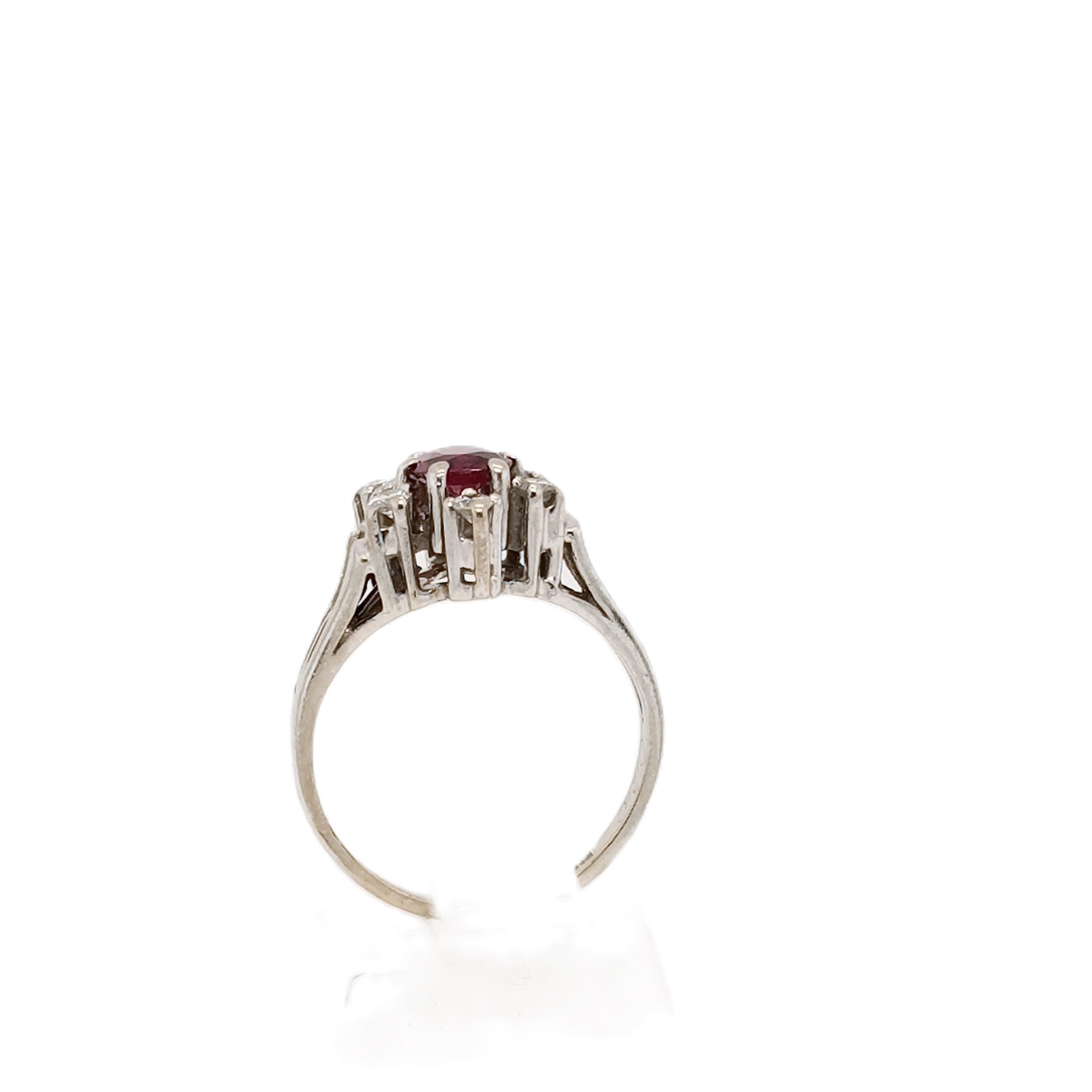 Brillant Rubin Gold Ring 585 14kt Gr.50