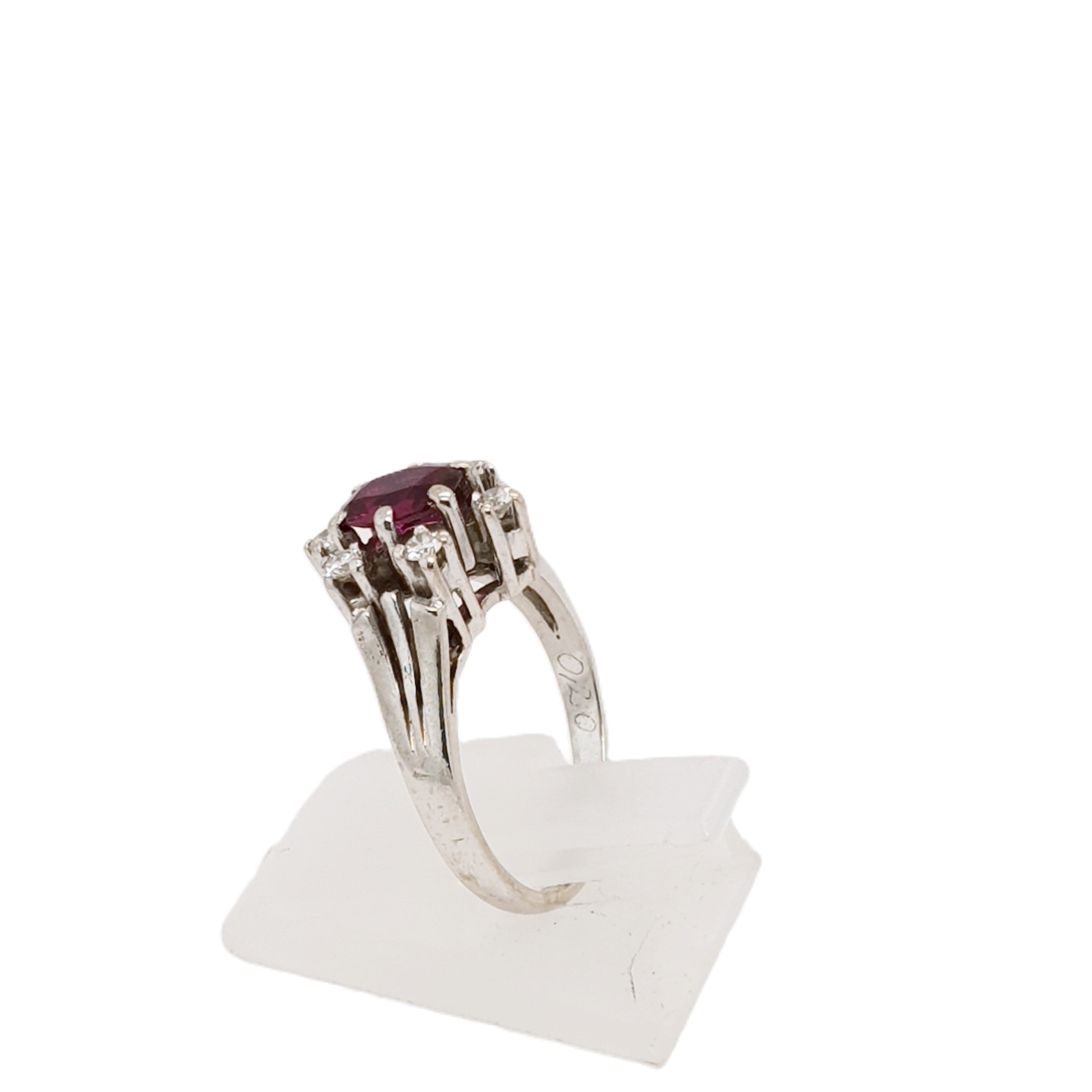 Brillant Rubin Gold Ring 585 14kt Gr.50