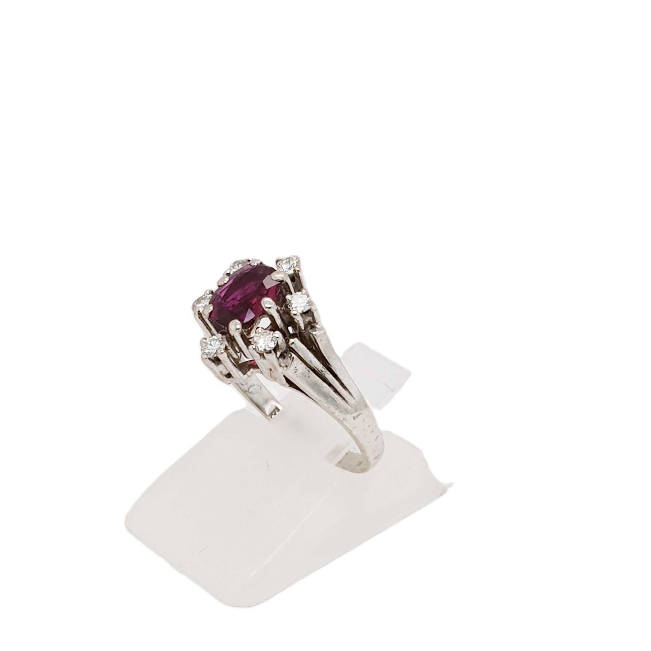 Brillant Rubin Gold Ring 585 14kt Gr.50